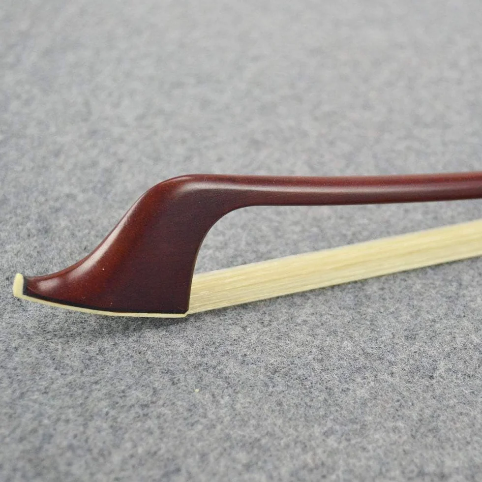 3/4 Tamaño profesional Pernambuco Material alemán DAUBLE BAJO BOW! Pelo natural de caballo de, respuesta rápida, sonido abierto y poderoso