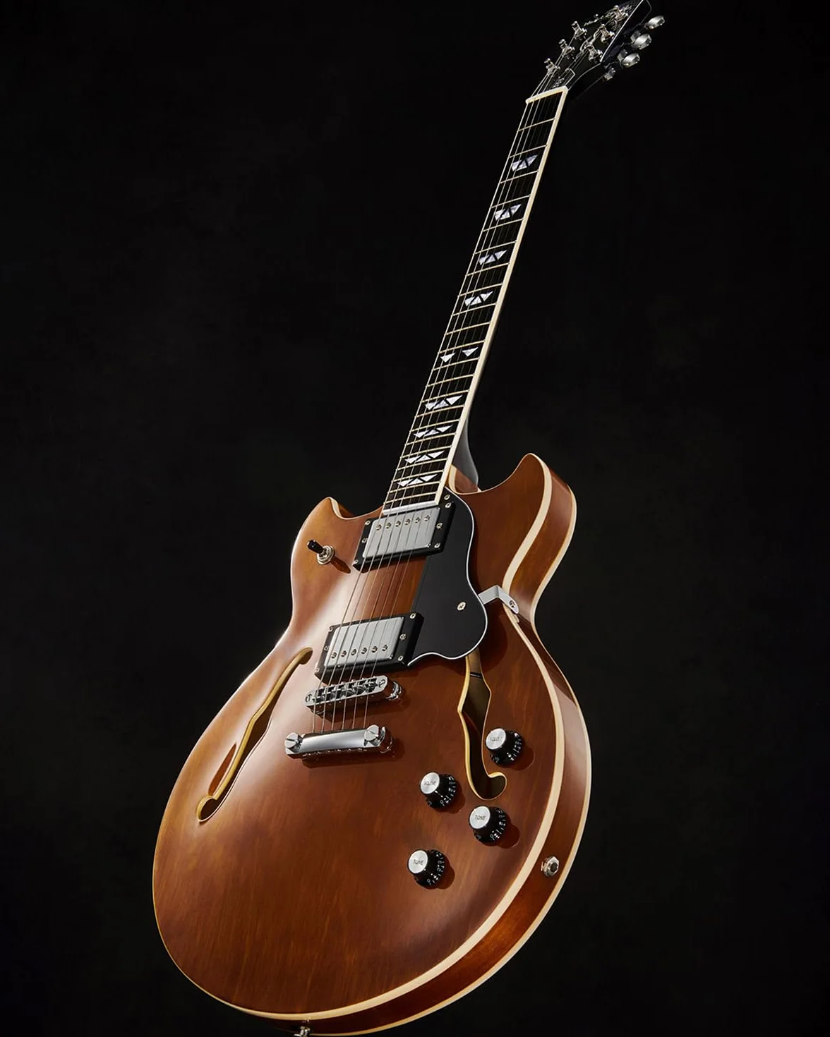 WestCreek Guitars 333 Cuerpo Hueco Guitarra Eléctrica, Jazz Electric Guitar, Cuerpo de Arce, Mástil Arce, diapasón de Palisandro, Cejuela de Hueso, 22 Trastes