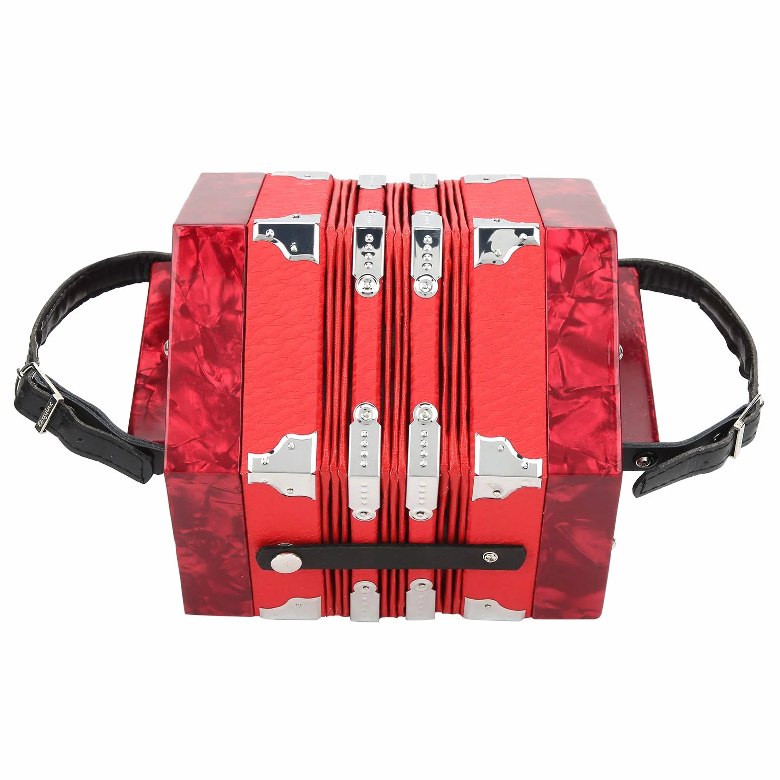 Concertina Concertina Instrumento Portátil 3 Colores, para Música(red)