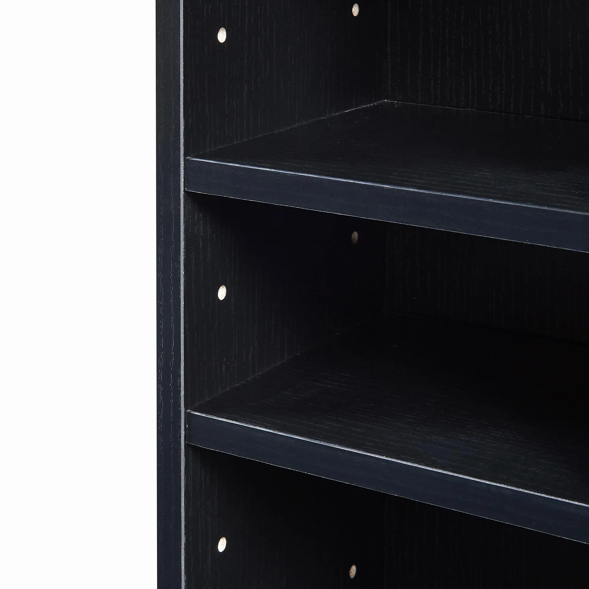 [en.casa] Estantería para CDs Tynset Soporte para DVDs Recuerdos Librería con 12 Compartimientos Estantes Ajustables en Altura Aglomerado 175 x 20 x 20 cm - Negro