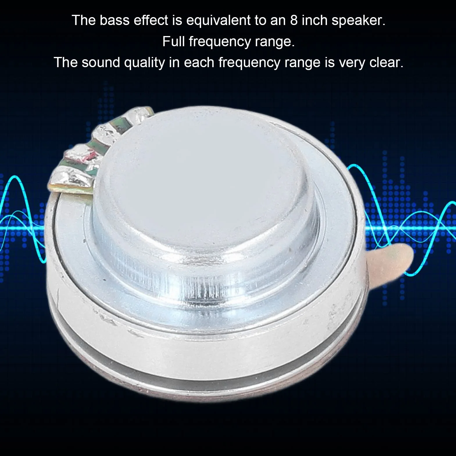 Eujgoov Altavoz de Resonancia Conducción Ósea Alta Vibración Graves 4Ω