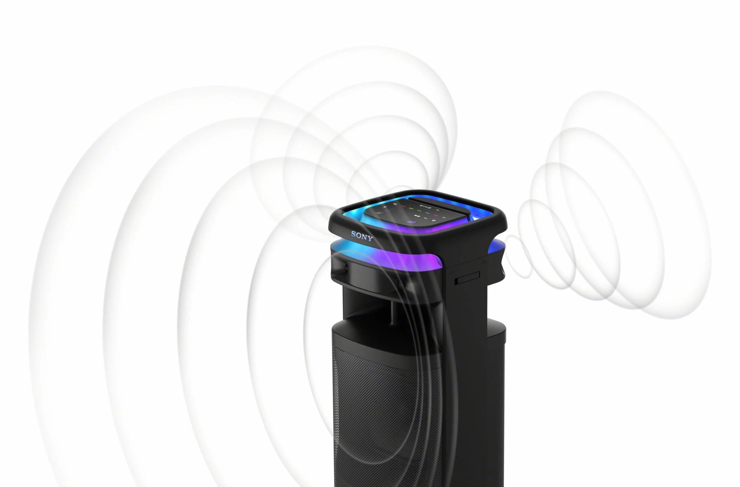 Sony ULT TOWER 10, altavoz bluetooth para fiestas con ULT POWER SOUND, Deep Bass, X-Balanced, LED 360, micrófono inalámbrico