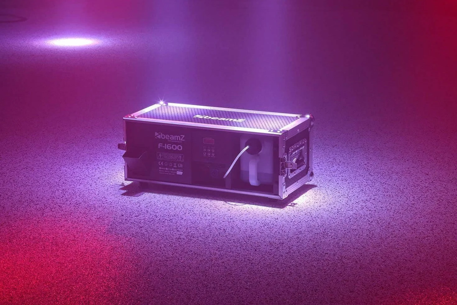 BeamZ F1600 DMX máquina de humo fazer en flight case incl. 5 litros de líquido de humo