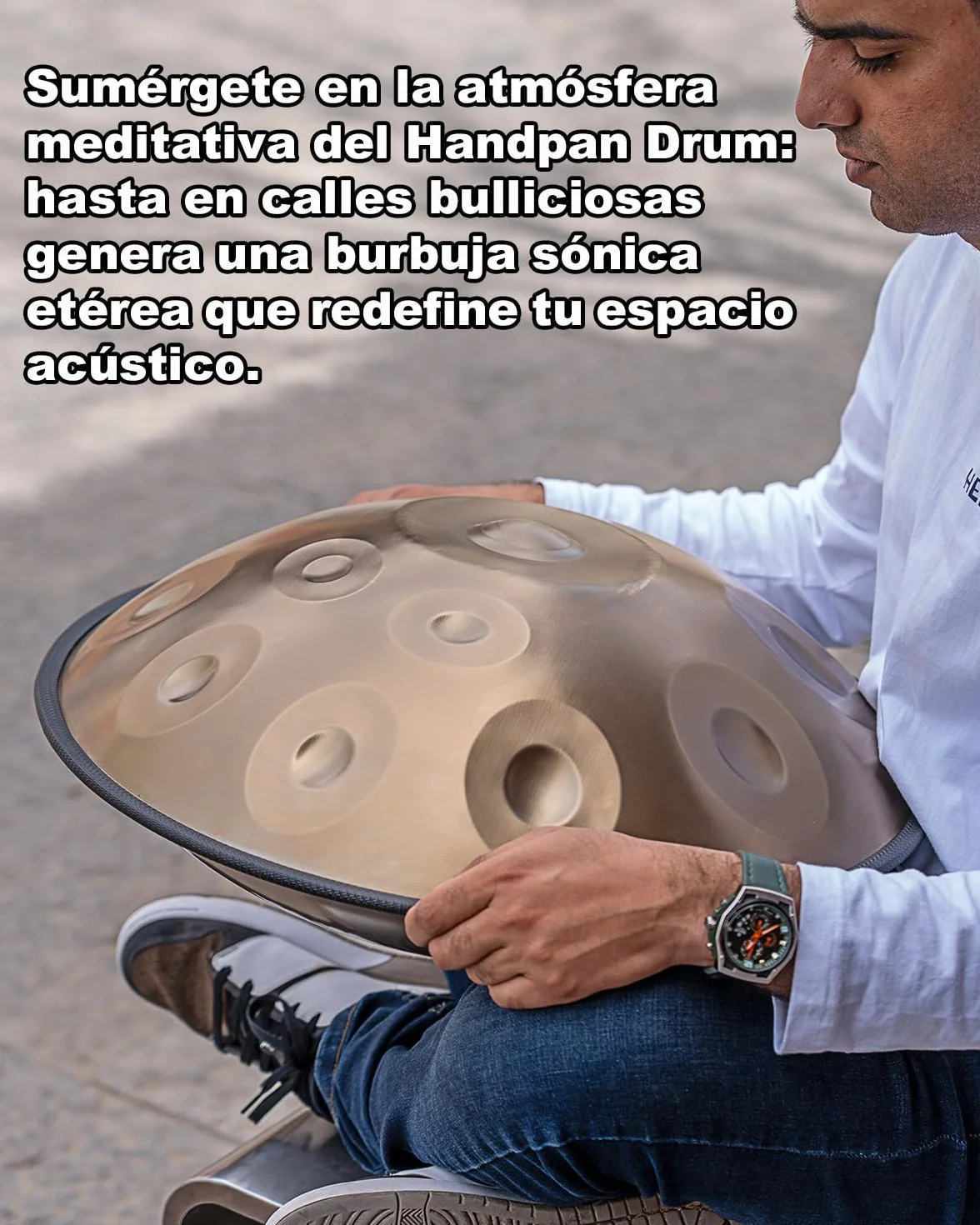 Handpan Drum Profesional Handpan 12 Notas 440 Hz 22 Pulgadas Hand pan drum D Menor Hand pan Music drum 12 notas Resonancia Cómoda Ideal para Principiantes en Sanación con Sonido, Meditación