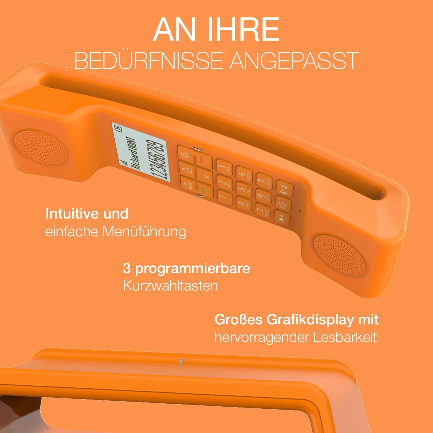 ALCATEL Epure Iconic Teléfono Inalámbrico DECT Naranja