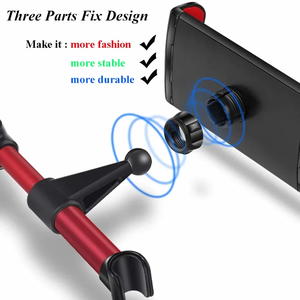 Soporte Tablet Coche Soporte para Reposacabezas Sporte del Asiento Trasero Soporte Base Ajustable 360° Antideslizante para 4"-11" Pulgada Tablets Smartphones Ipads E-Reader【Negro】