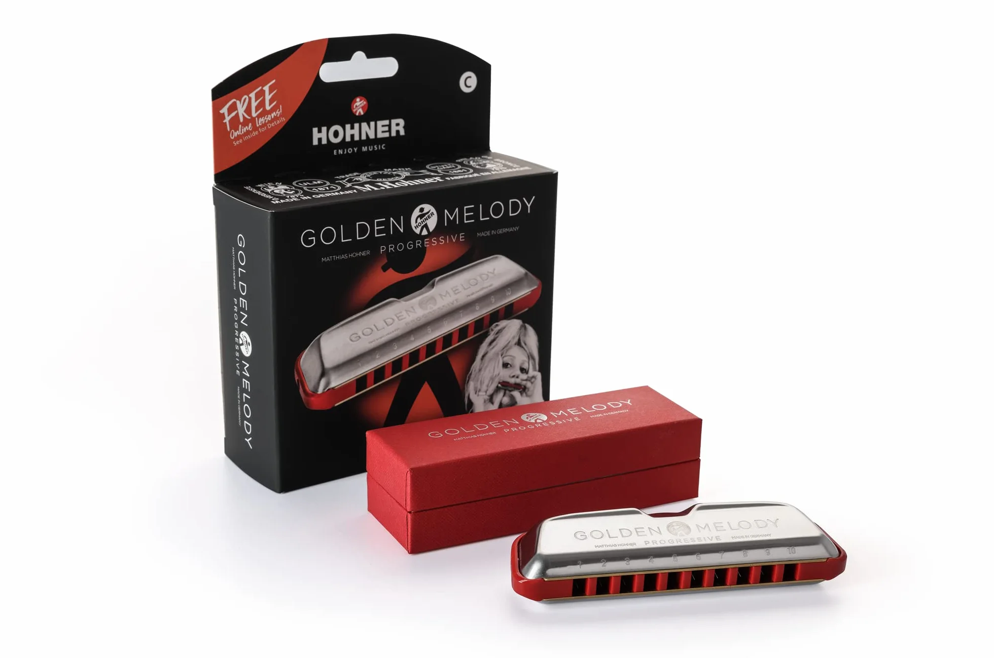 HOHNER Armónica Golden Melody Progressive, C