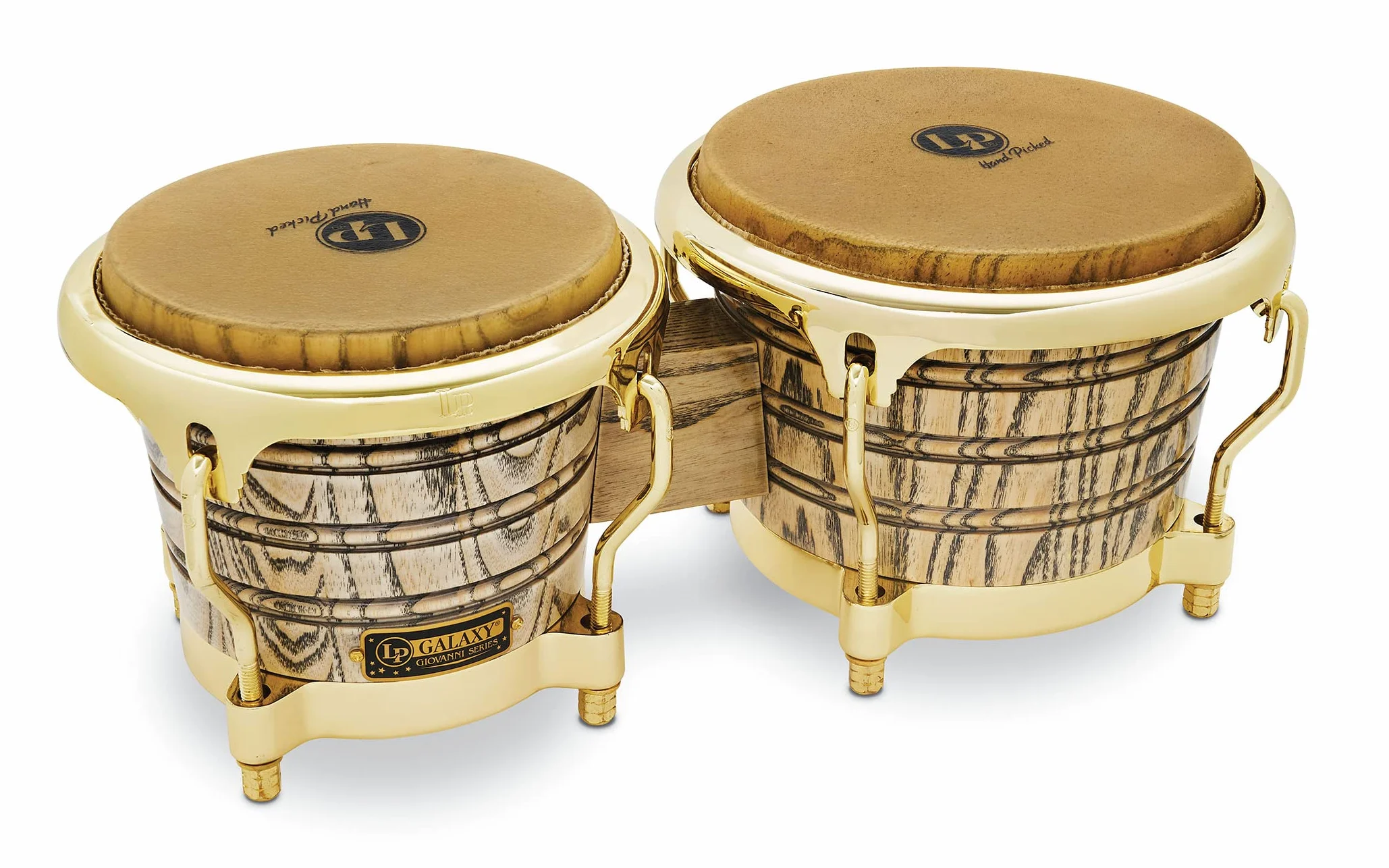 LP Latin Percussion Giovanni Galaxy Wood Bongo Gold Hardware LP793X