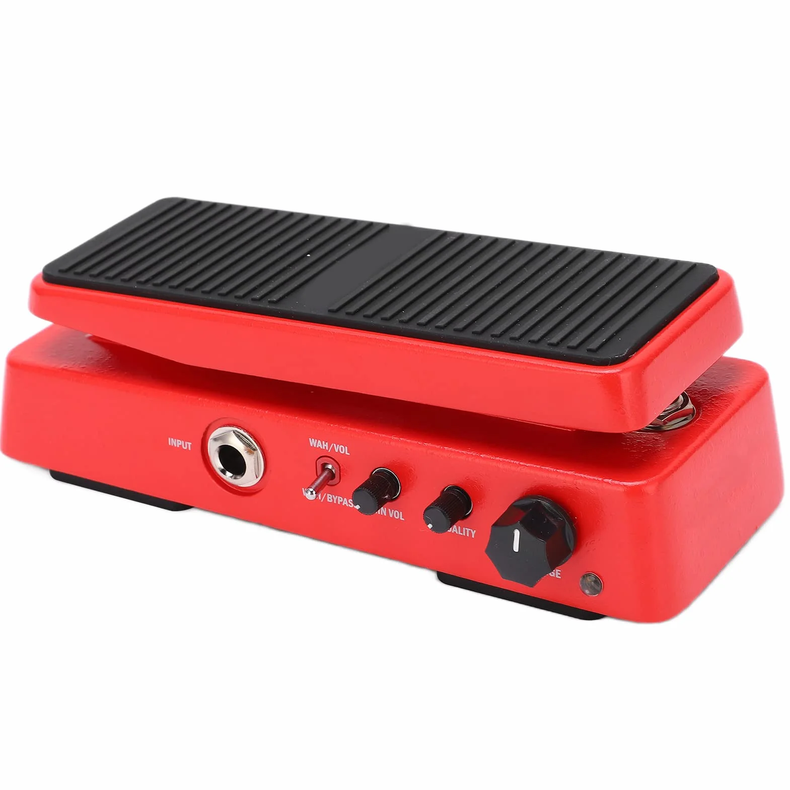 Dilwe Pedal de Efecto WAH Multimodo de Metal de 9 V 18 MA con Valor de Calidad de Sonido WAH Perilla Ajustable Pedal de Efecto de Guitarra Control de Perilla Pedal WAH, Pedal de