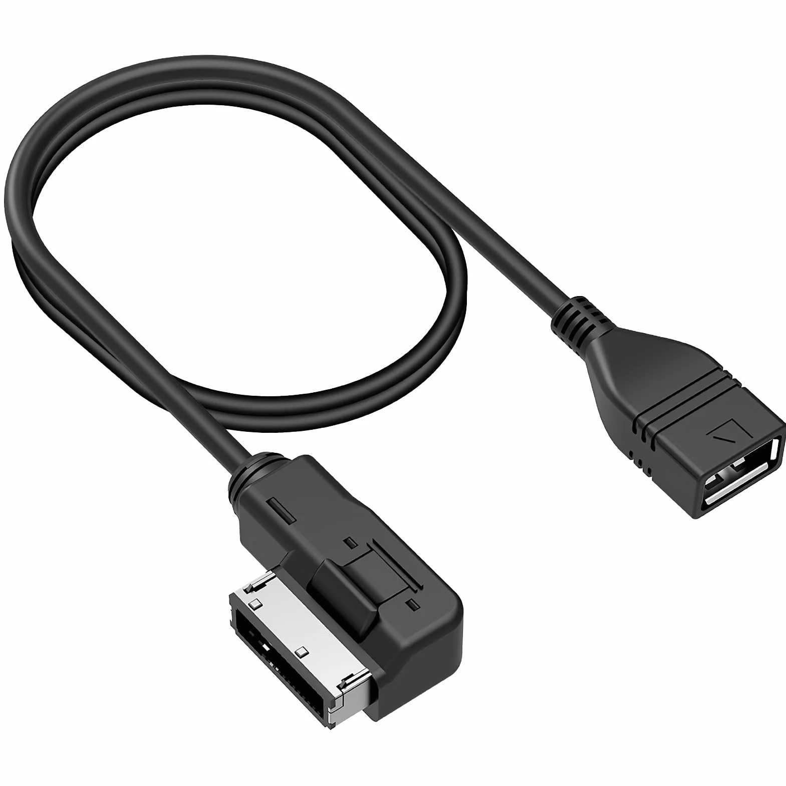 teasteam Cable de Audio USB Adaptador MP3 AMI MMI para Audi, Interfaz de Música Audioproject Compatible con Audi A3 A4 Q5 Q7 Volkswagen VW Golf Mk6 Passat Tiguan (1 Metro)