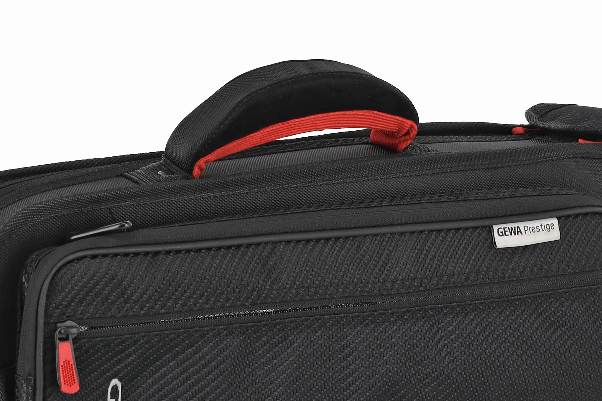 GEWA Prestige SPS Gig Bag/Bolsa para trompeta - Cordura 1680 Denier - 20 mm de acolchado con inserción de fibra de vidrio - Bolsillo para accesorios - Correa de mochila/hombro - Negro