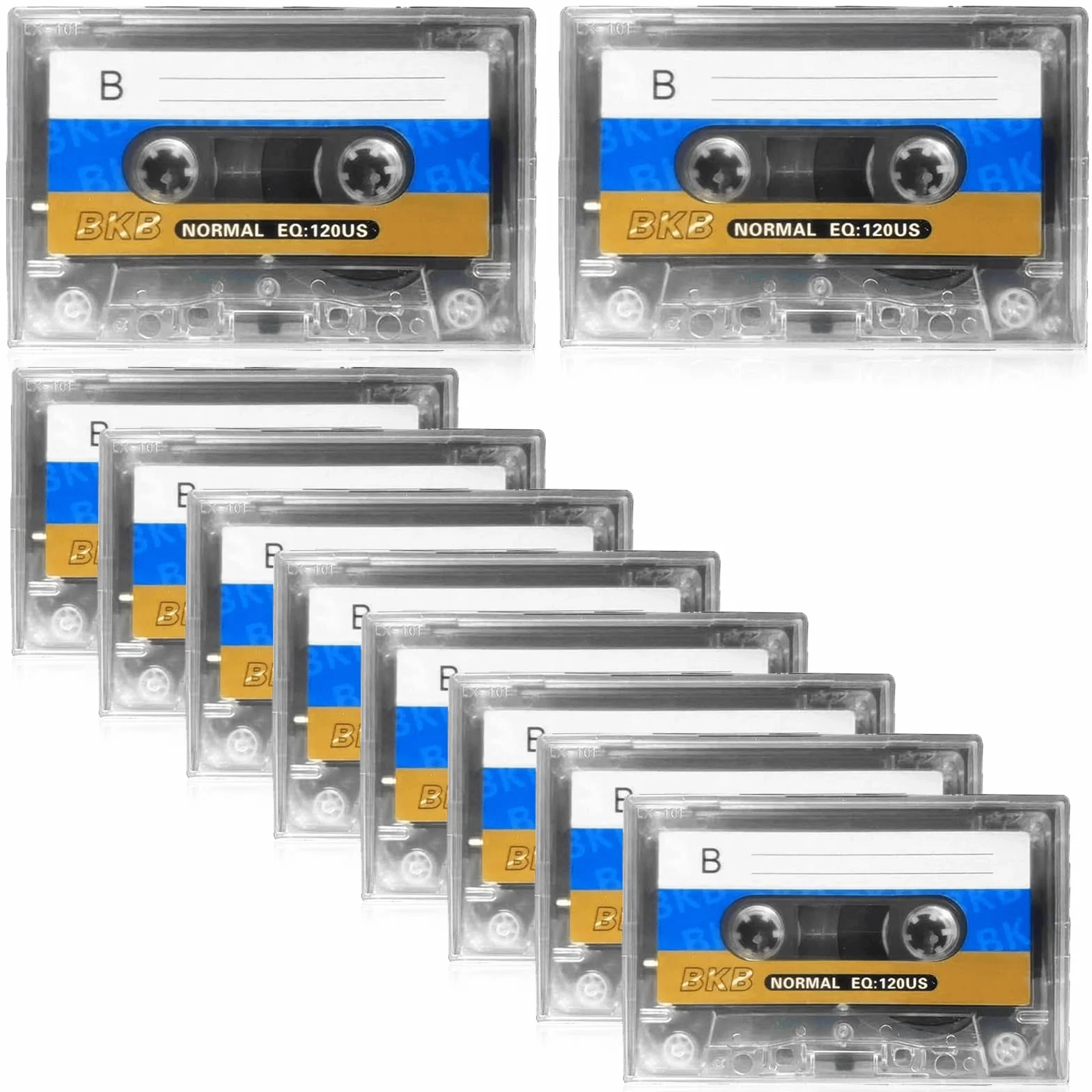 Casetes de audio 90 min vacíos bajo ruido para grabaciones