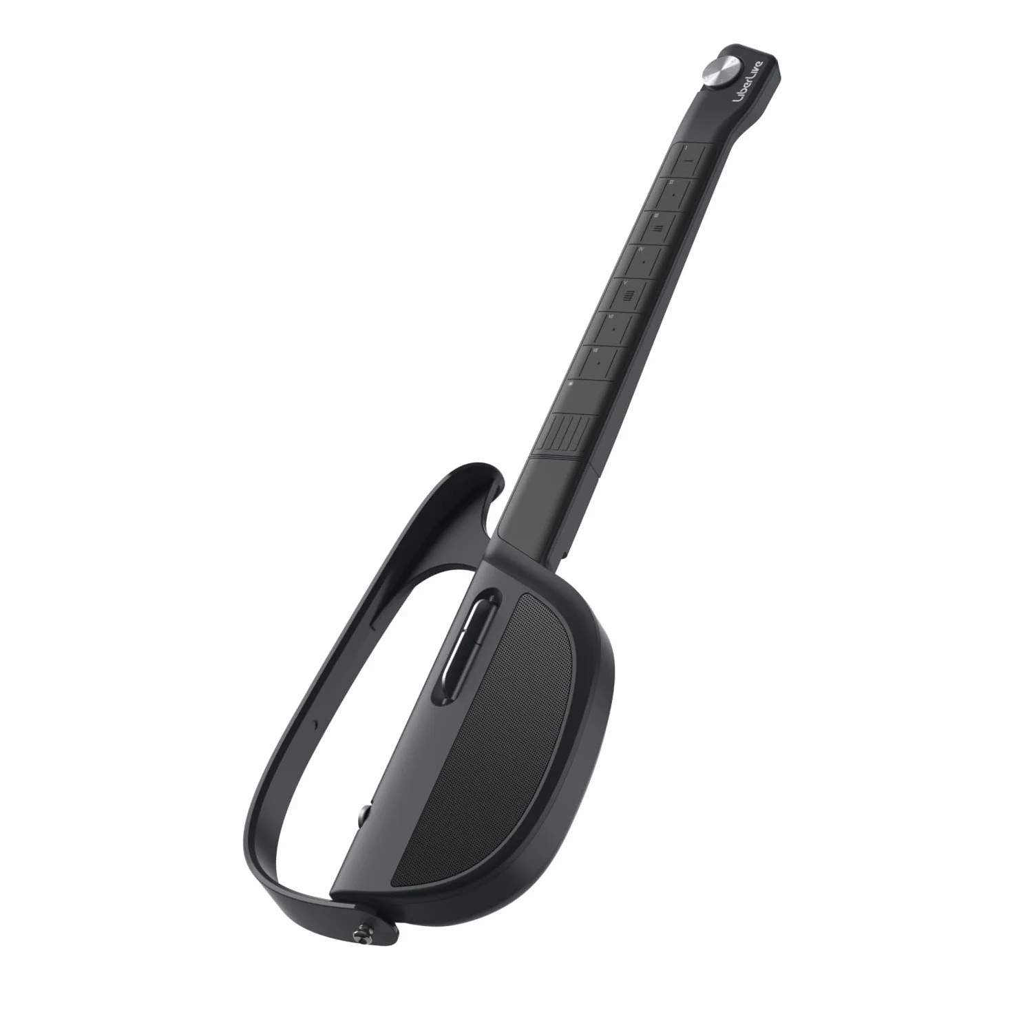 LiberLive C1 Stringless Smart Guitarra, Travel Backup guitarra plegable, generador de acordes, App Interactive Accords Blades, Tambor incorporado y línea de bajo