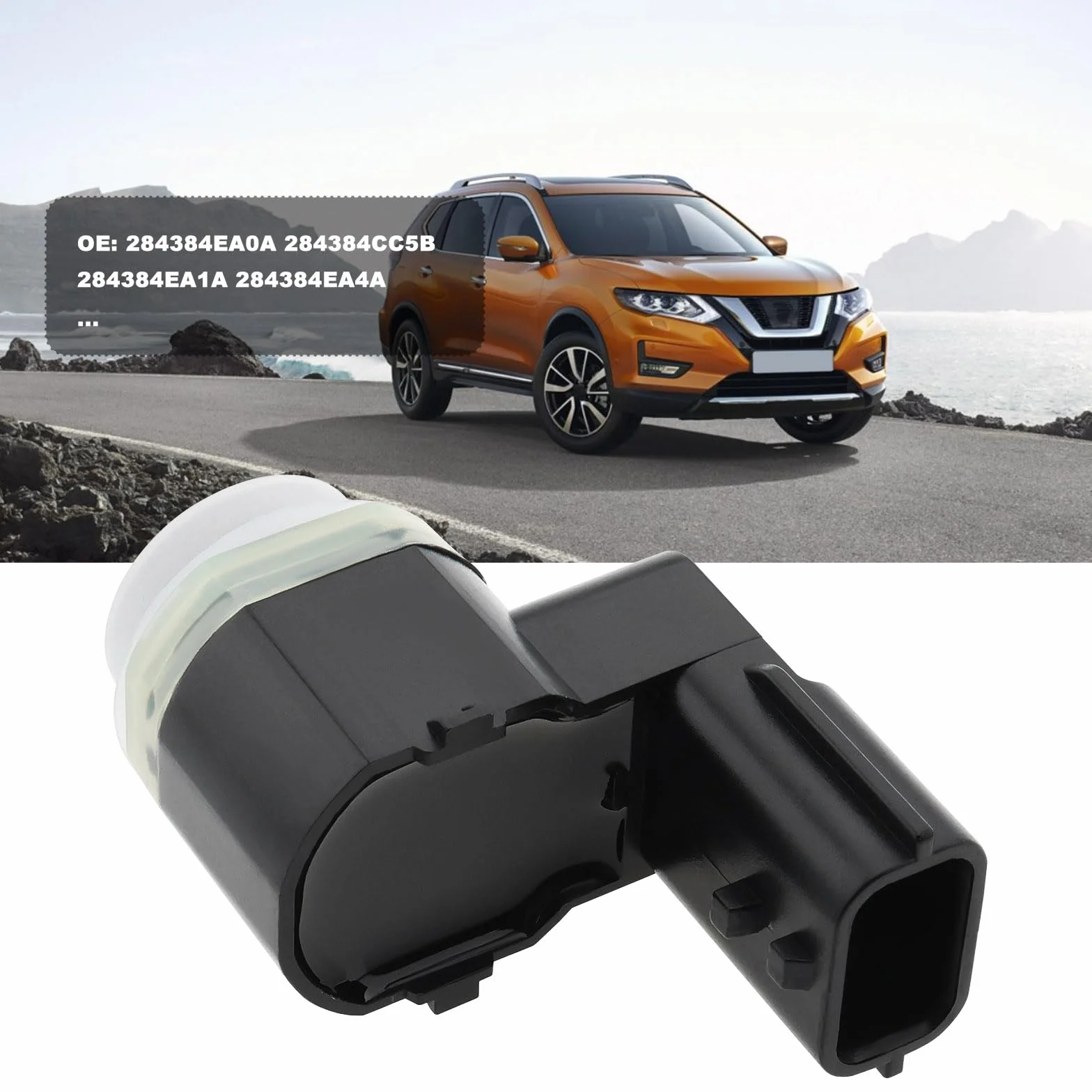 The Lord of the Tools Sensor de Estacionamiento Sensor PDC Sonda de Radar de Estacionamiento Auxiliar 284384EA0A 284384CC5B 284384EA4A Compatible con Nissan Qashqai Mk2 NV300 X-Trail
