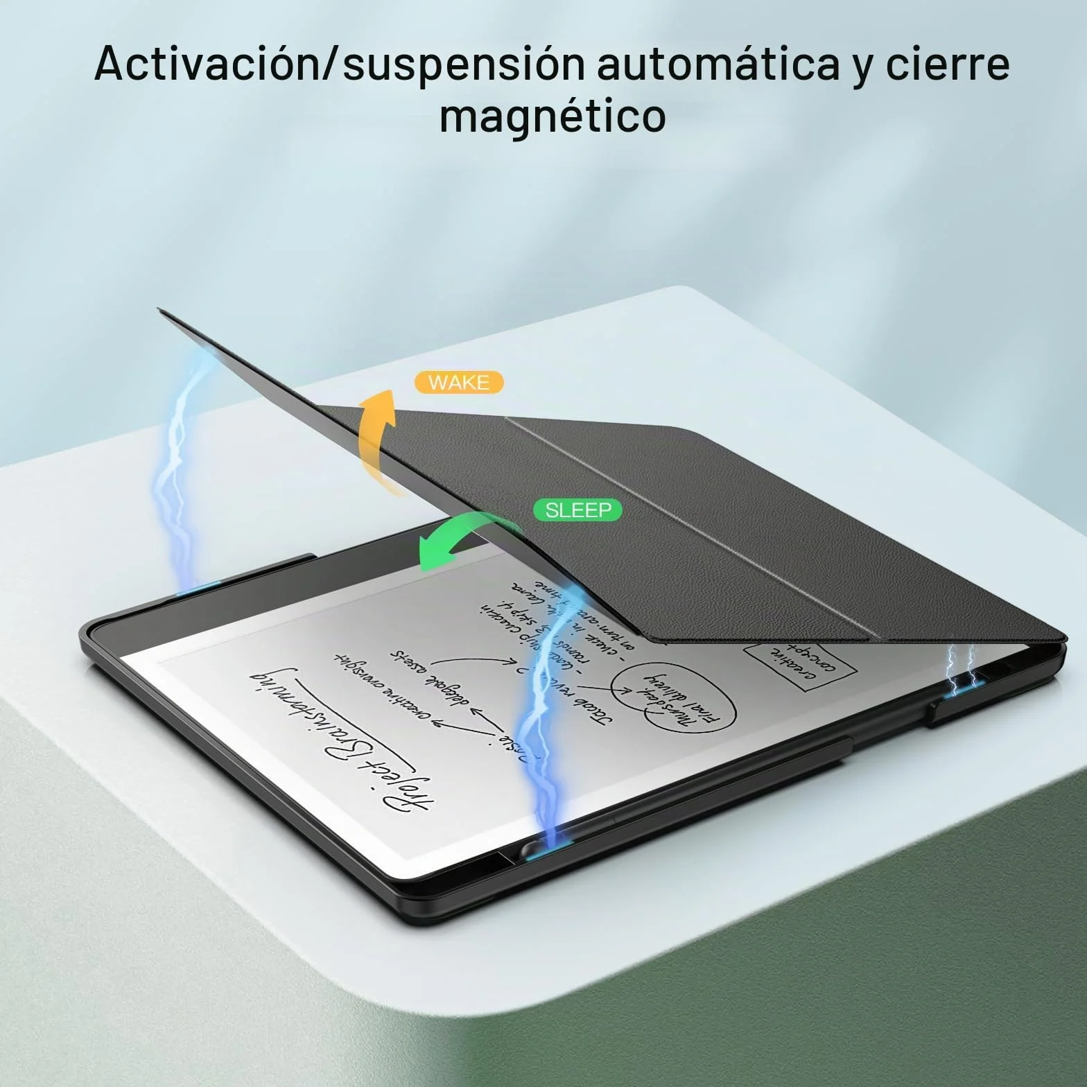 Moko Funda para Kindle Scribe (Modelo de 2024/2022) - Funda de Cuero de Soporte Tríptico con Soporte para Bolígrafo, Auto Sueño/Estela para Amazon Kindle Scribe 2024 de 10,2 Pulgadas, Marrón