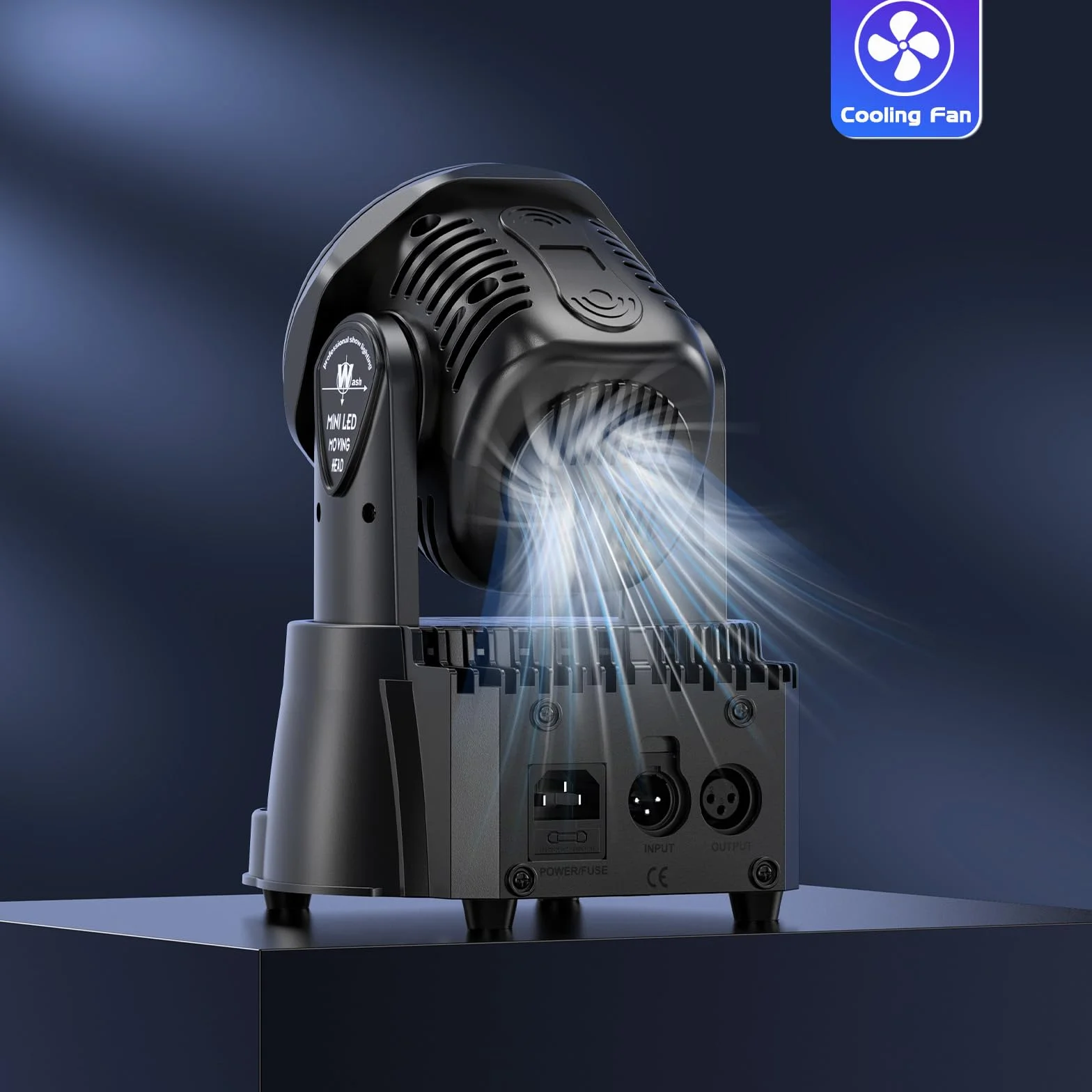 UKing 7X15W Cabeza Móvil LED RGBW Iluminación de Escenario Luces de Fiesta 5 Modo con Control Remoto para Bar DJ Disco Party Ballroom-Nueva Versión