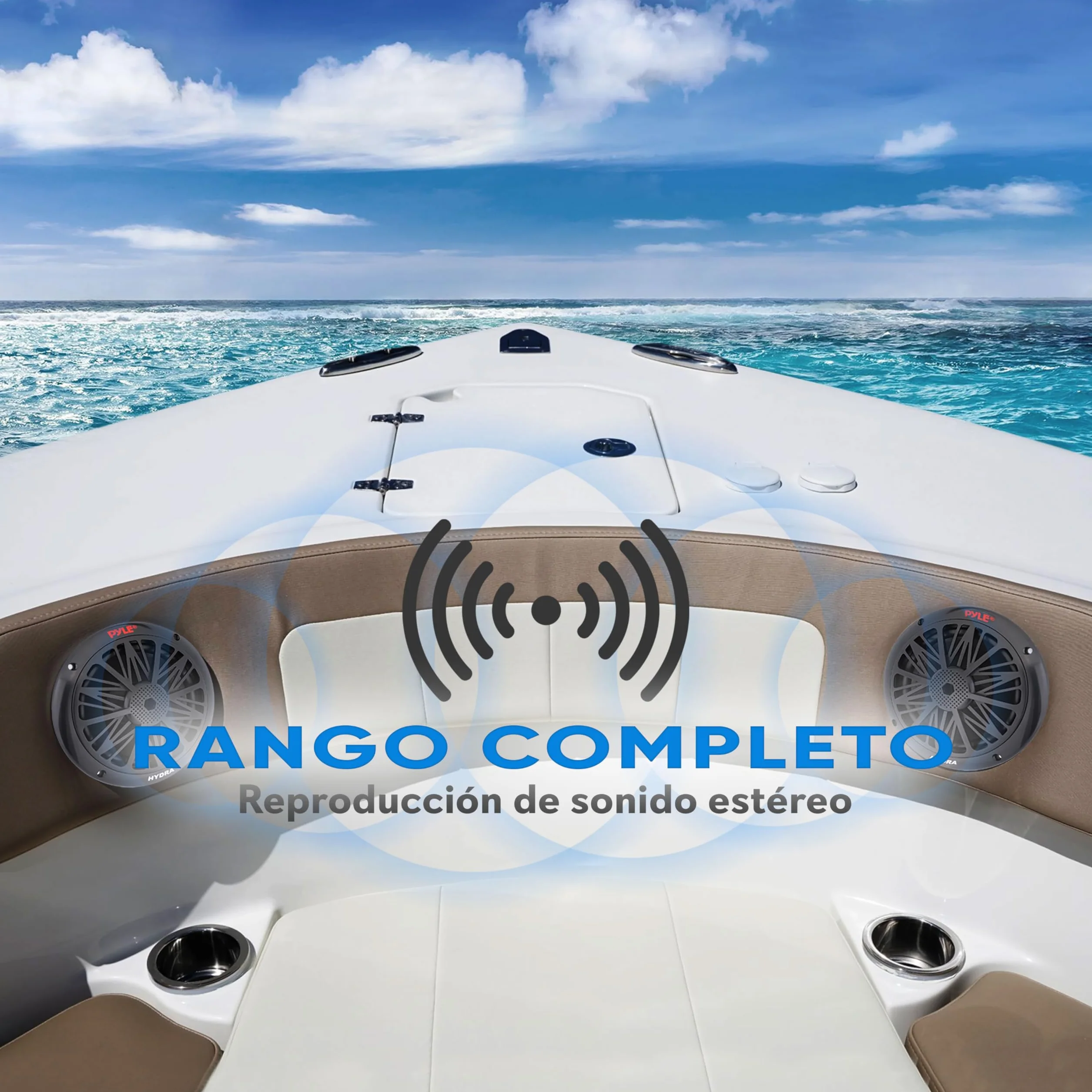 Pyle par de altavoces marinos de 6.5", 600W, resistentes al agua y a la intemperie