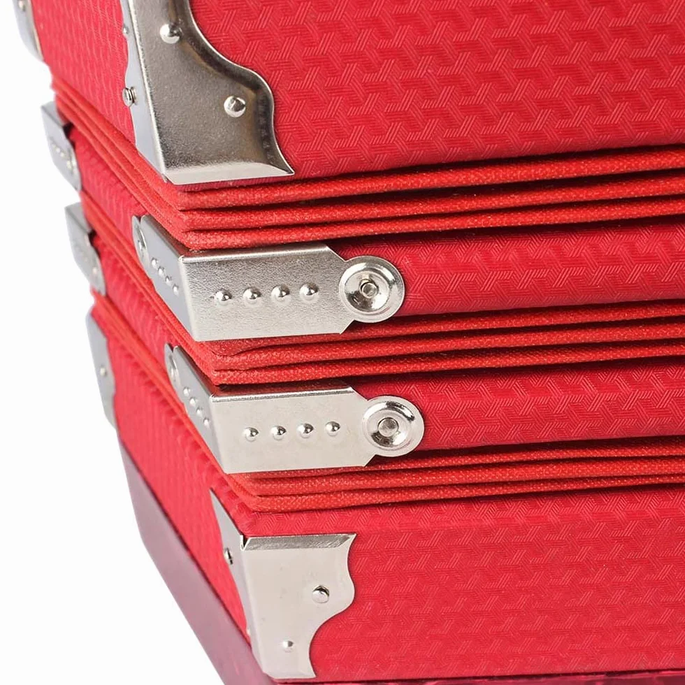 Concertina Acordeón 20-Botón 40-Reed estilo Anglo con bolsa para el transporte