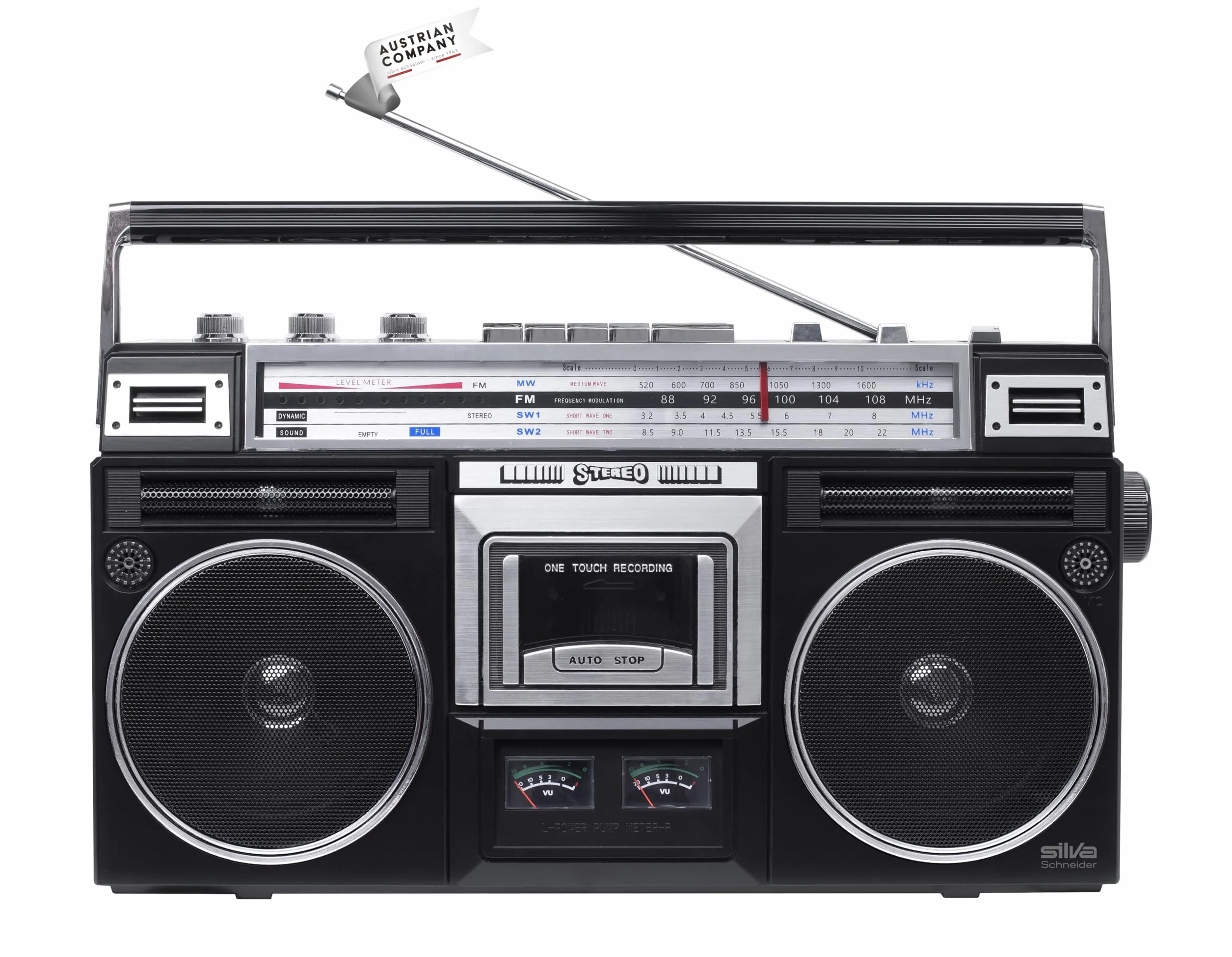 Silva Schneider PCR 1980 BT Grabadora de Casete portátil Retro Bluetooth