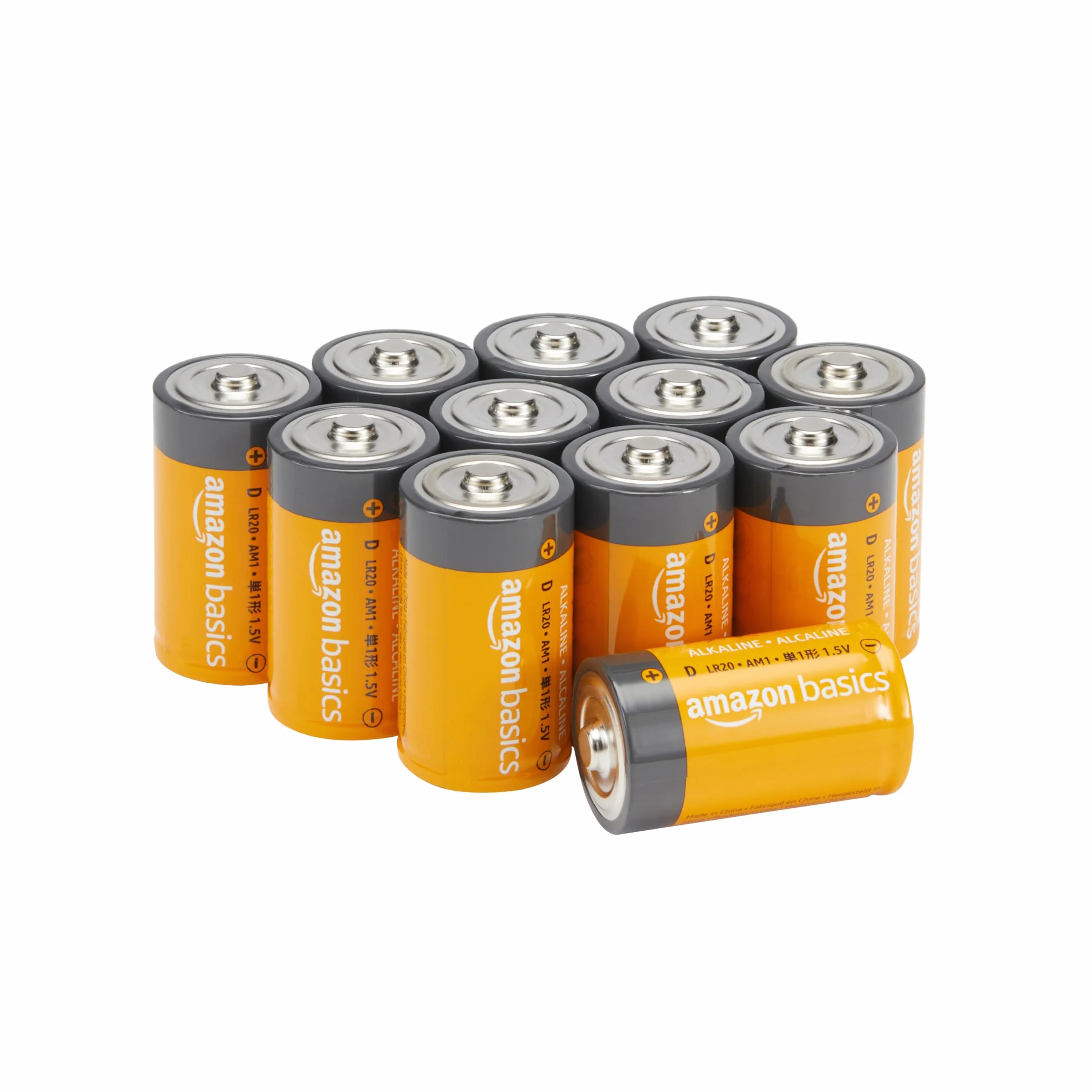 Amazon Basics Pilas Alcalinas D 1.5V Paquete 12 Unidades