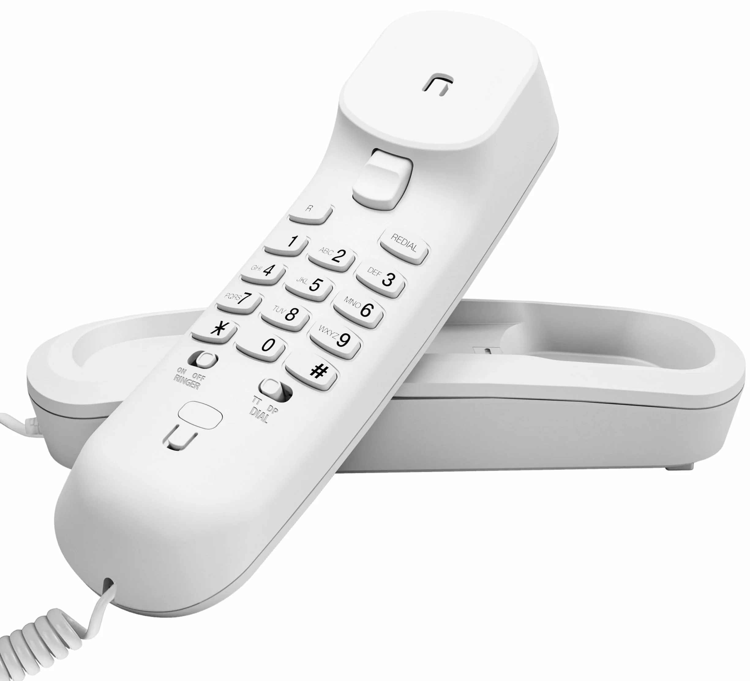 VTech CD1100 Teléfono Fijo con Cable, Control Volumen Timbre y Auricular, Rellamada, Compatible Audífonos, Apto Sobremesa Pared