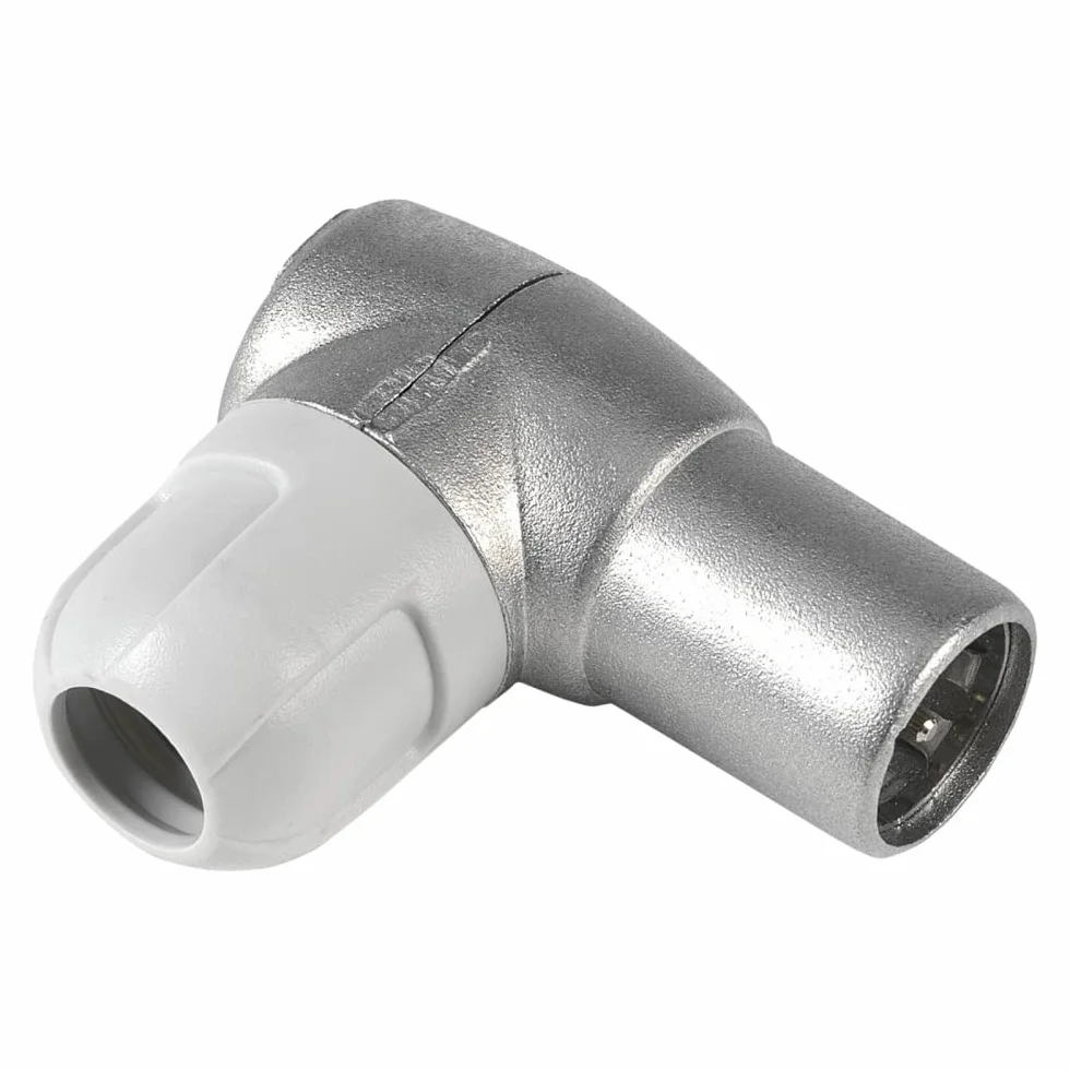 TELEVÉS Conectores CEI acodado blindado coaxial 6,9mm Pack 3 Macho + 3 Hembra Modelo 4130 4131