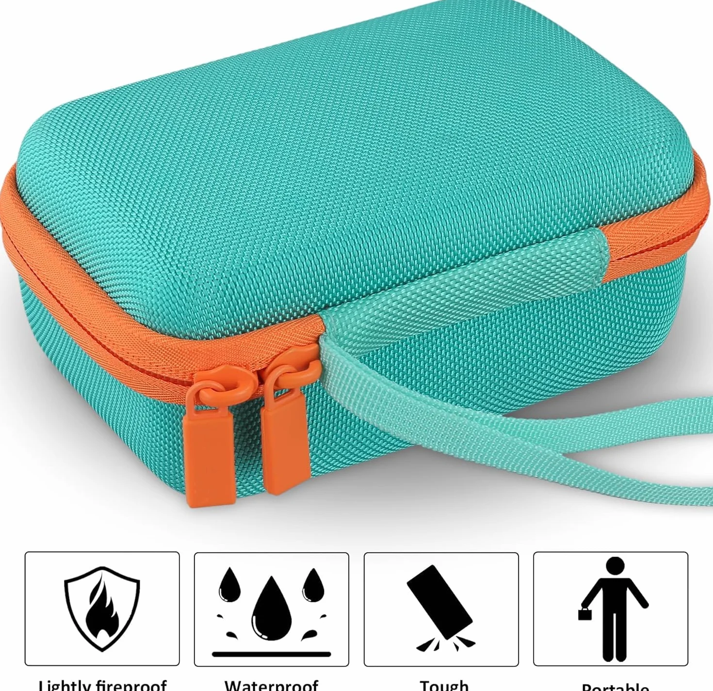 co2CREA Duro Viajar Caja Estuche Funda para Yoto/Yoto Mini Reproductor de Audio y música para niños,Portatarjetas Transparente Incluido para Altavoz MP3 Lee Tarjetas
