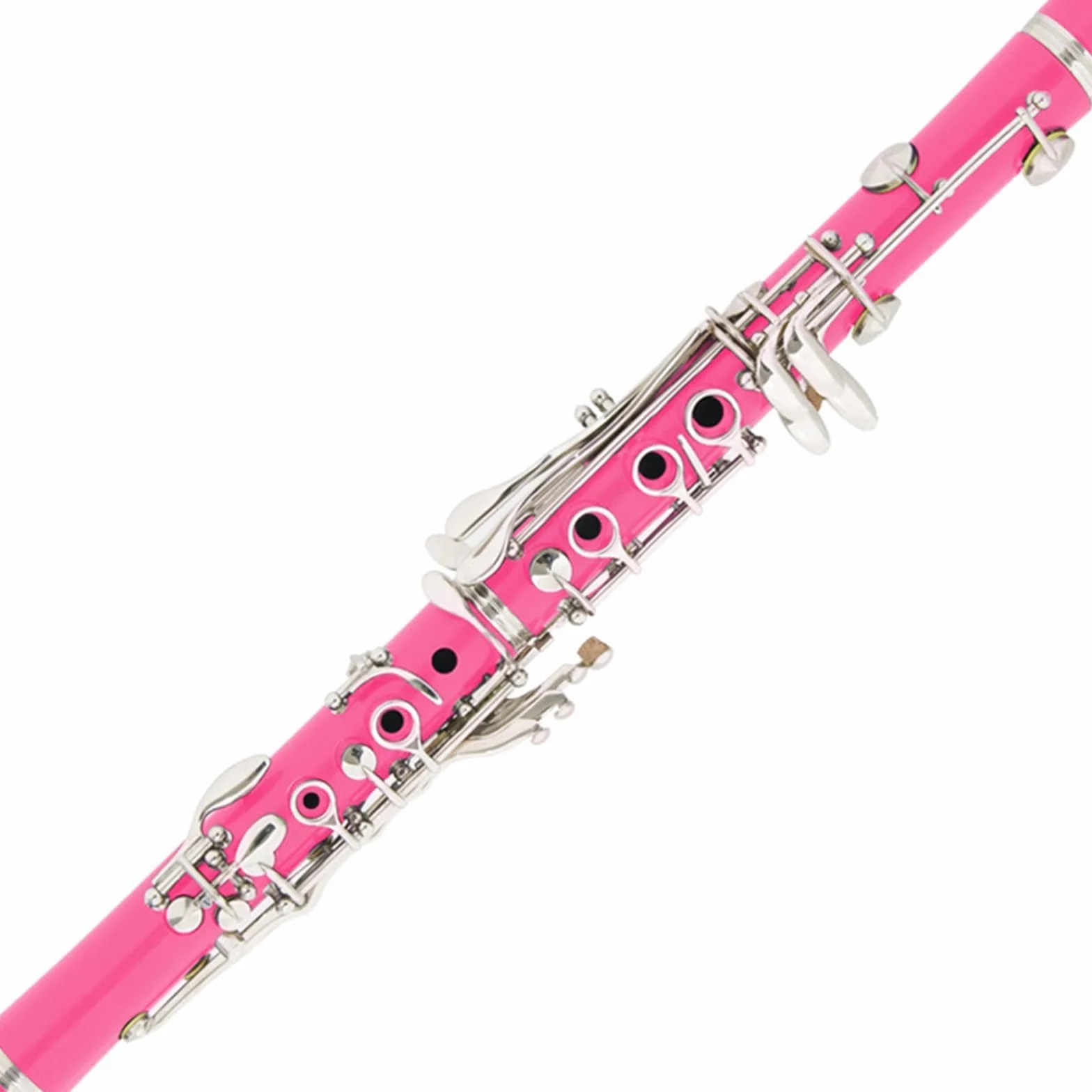 Clarinete rosa de nivel de rendimiento