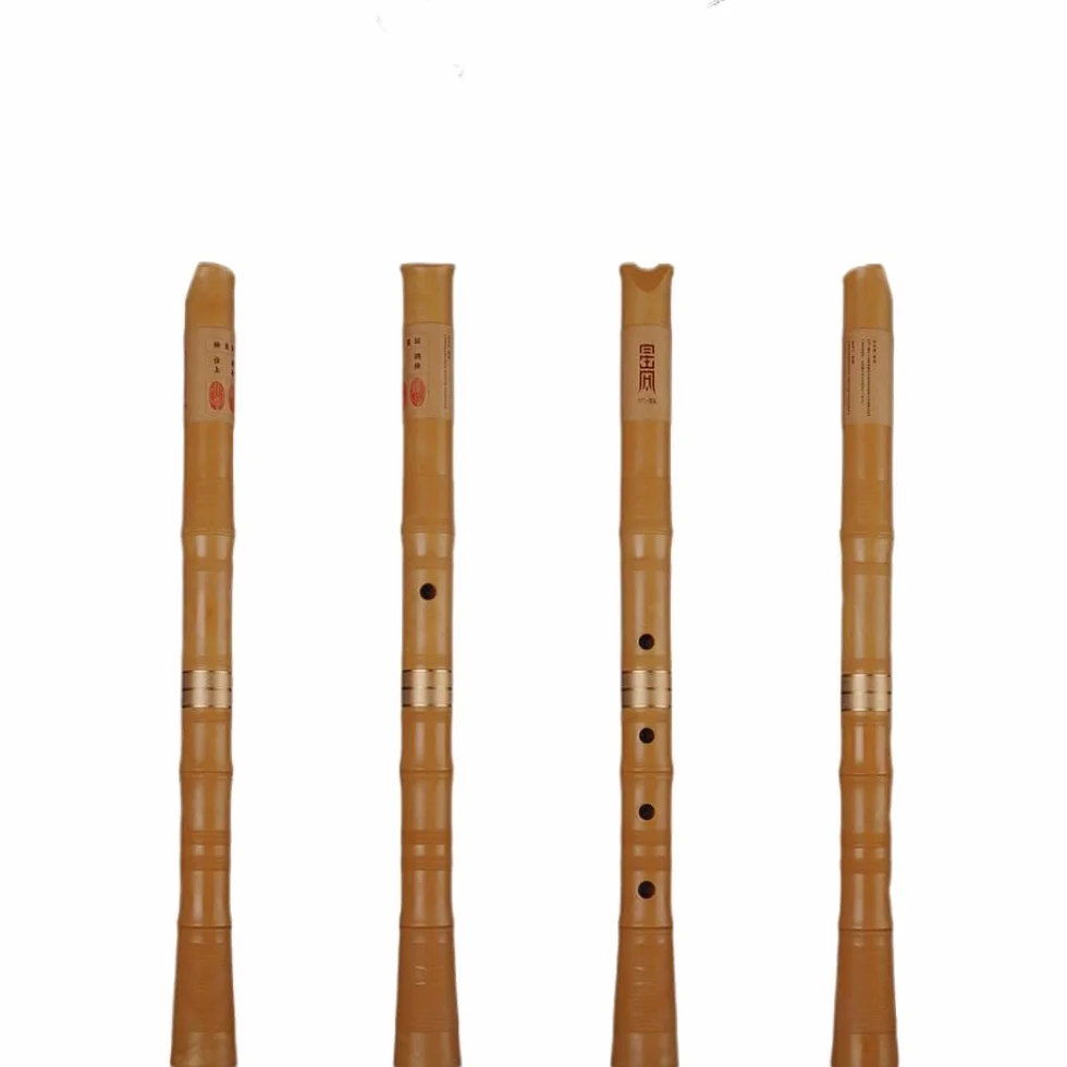 Flauta Pentatónica Japonesa Zen Shakuhachi Soplada En El Extremo Con Raíz De Campana Natura. Calidad Profesional De 1,8 Pies, Reproduce Todas Las Octavas. Bueno For Flautistas Experimentados, Bueno Fo