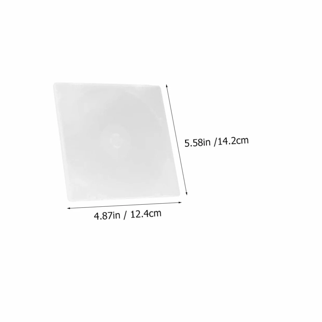 de CD Individuales Adecuado para Organizar de Plástico Transparente 10 Cajas para Almacenamiento Seguro Espacio para Disco y Portada, Tamaño Compacto