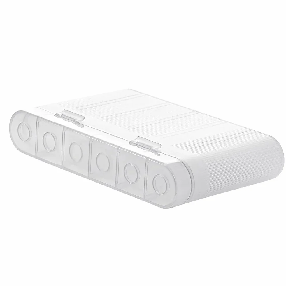 Caja de Almacenamiento Impermeable para Pilas AA y AAA 18650, Estuche Protector Portátil, Organizador para 6 Pilas 18650