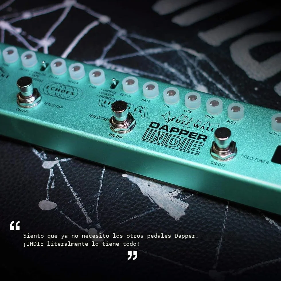 Valeton Pedal de guitarra multiefectos Dapper Indie Ambient Psychedelic Garage Postrock Rock alternativo