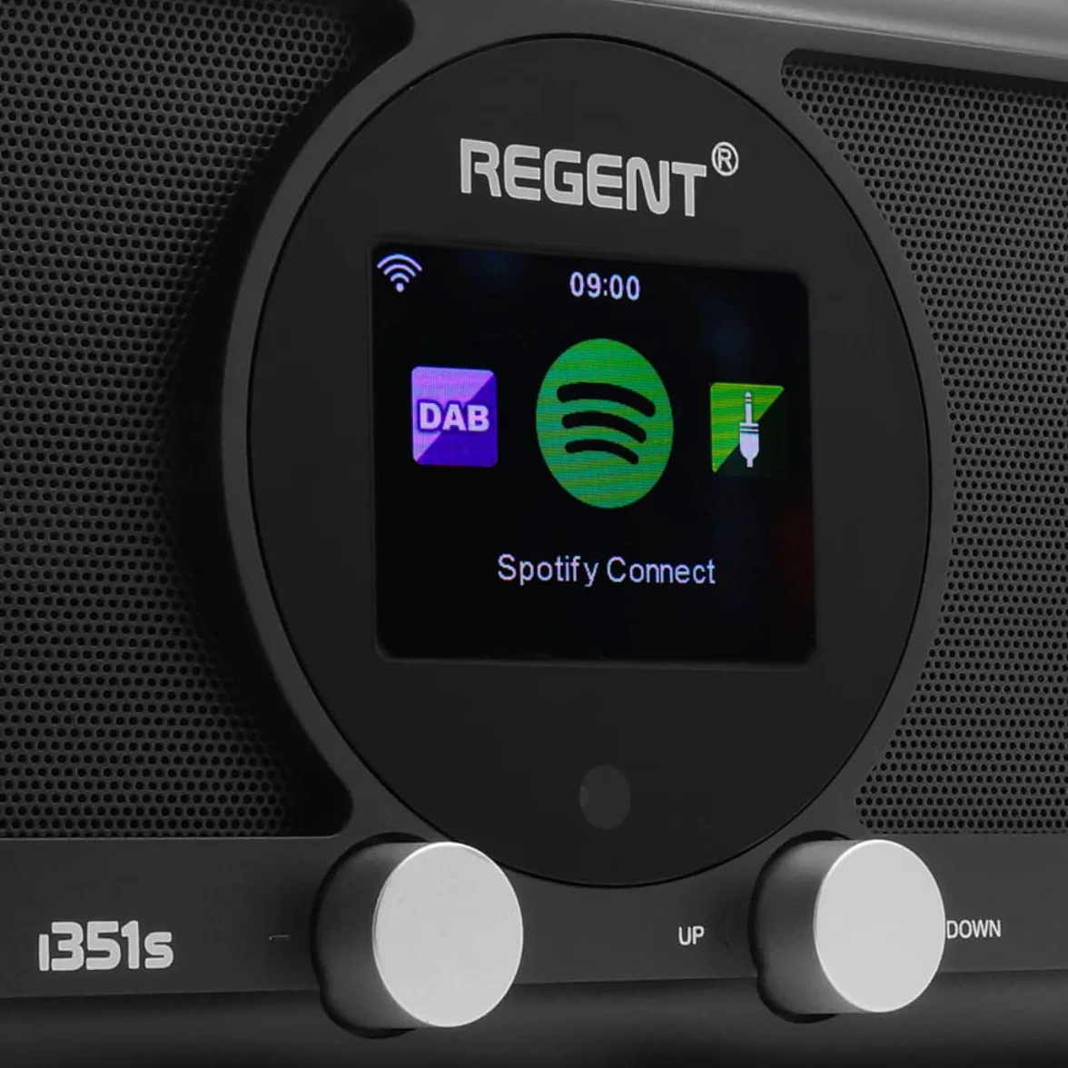 Ferguson - Radio por Internet Dab+ Wi-Fi - Regent i351s Spotify Connect/AUX/USB/Bluetooth - Radio multibanda: Altavoz, Hi-Fi, FM - Doble Alarma, Mando a Distancia - IN/out único - Bluetooth (Blanco)