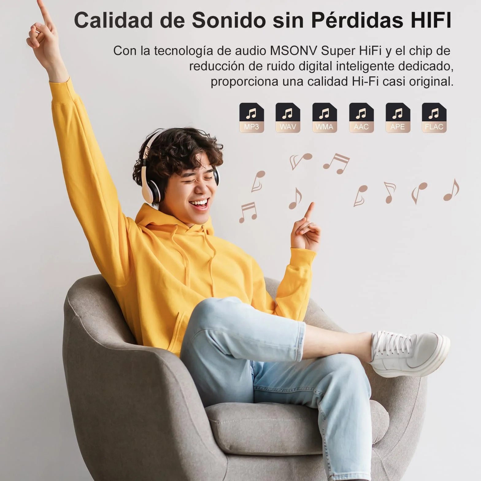 MECHEN 128 GB Reproductor MP3 Bluetooth 5.3 Pantalla Táctil 2,4 Pulgadas Radio FM