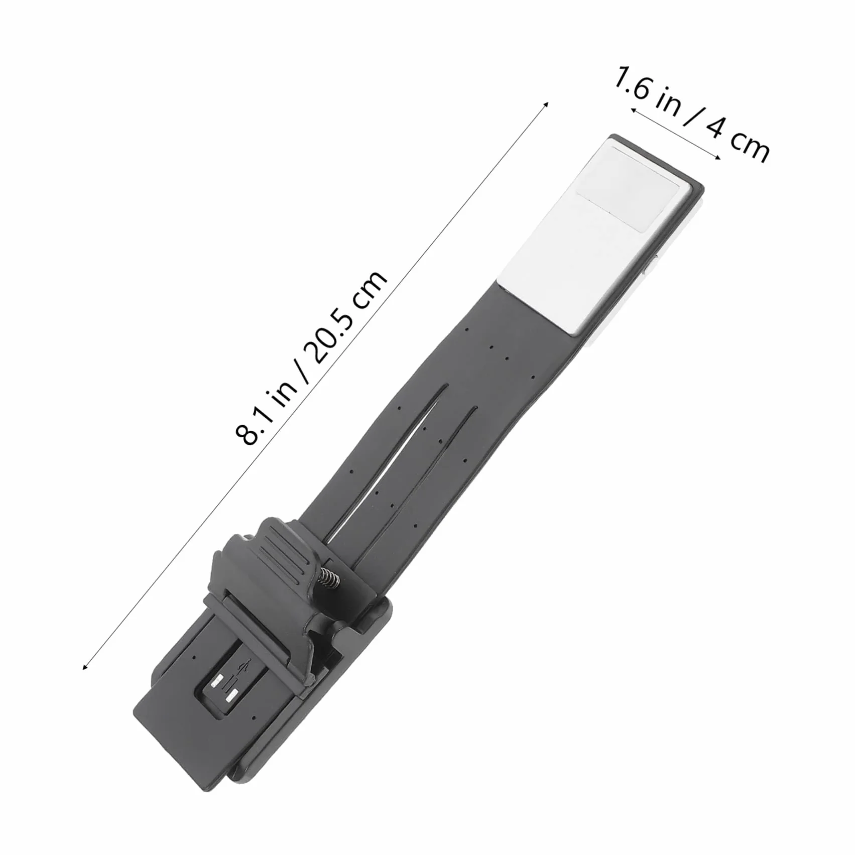 SHINEOFI Lámpara de Lectura Protección Ocular Recargable por USB LED con Clip Plegable de Plástico y Diseño Portátil para Lectura en Cama o Escritorio