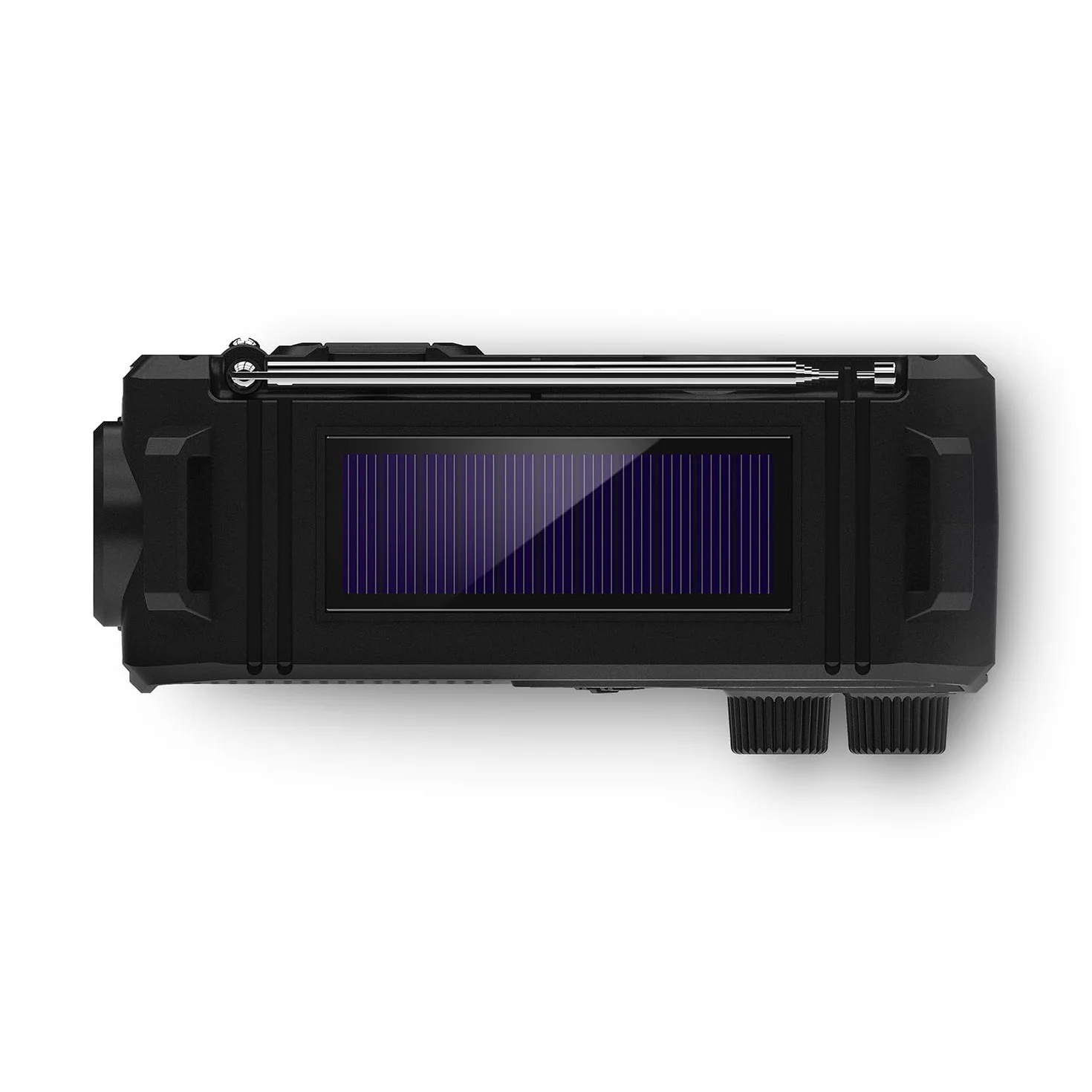Philips TAR1609: radio portátil FM/AM con batería interna recargable, pilas AAA y manivela de soporte, energía solar, luz LED y linterna integrada para camping, senderismo o SI HAY cortes de corriente
