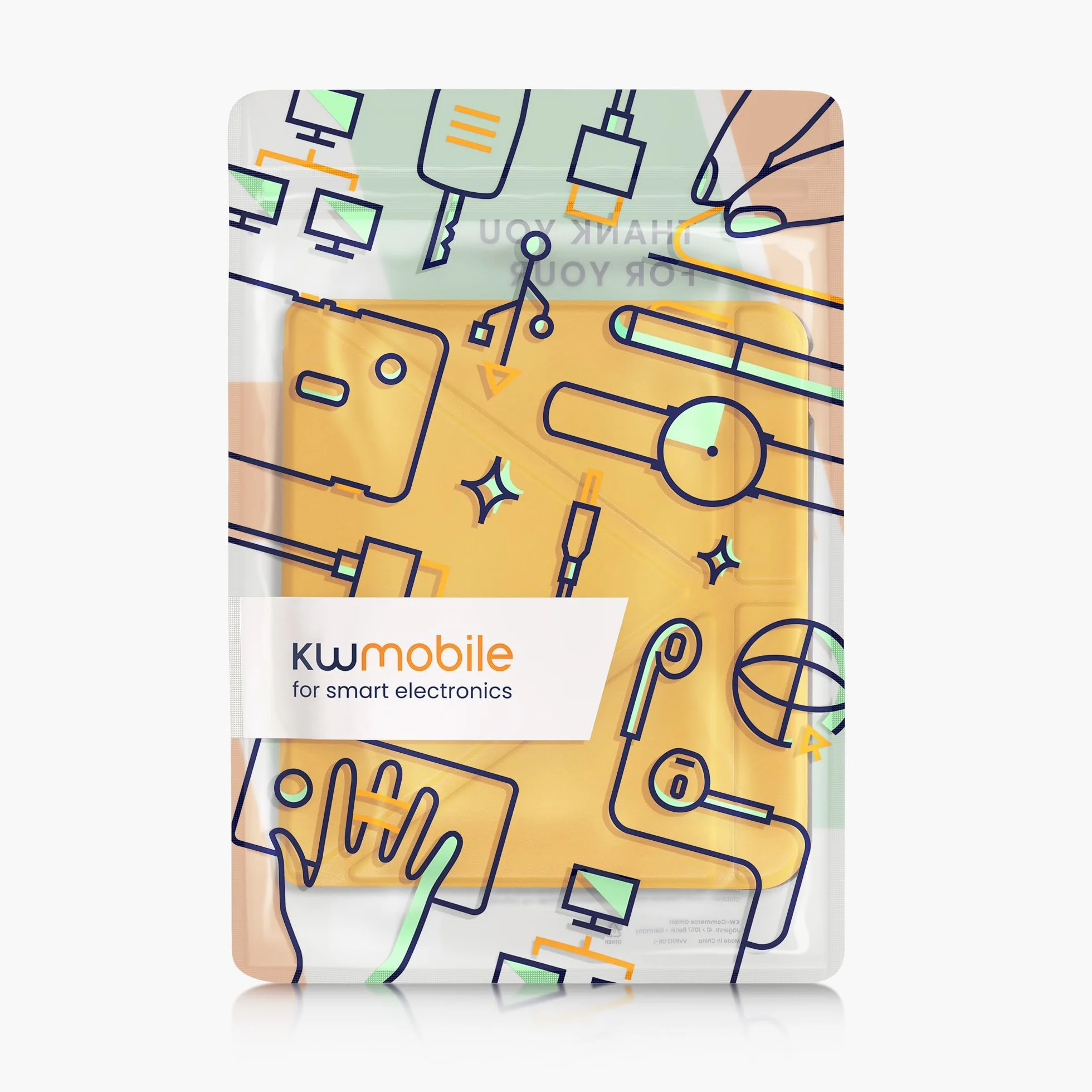 kwmobile Carcasa Kobo Libra Colour Funda con Soporte Cierre magnético Amarillo chillón