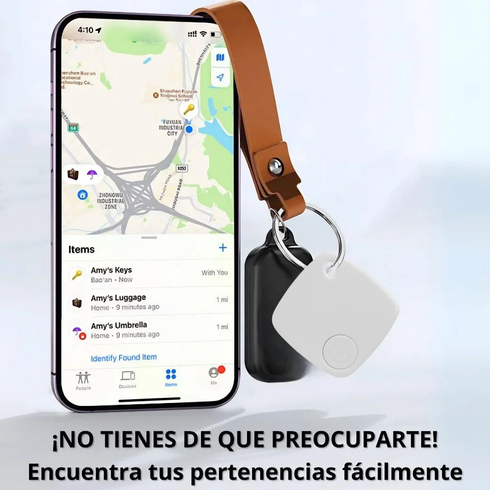 Pack 4 Air Smart Tag Apple Solo iOS Rastreador GPS Mini Bluetooth Localizador iPhone Tracker