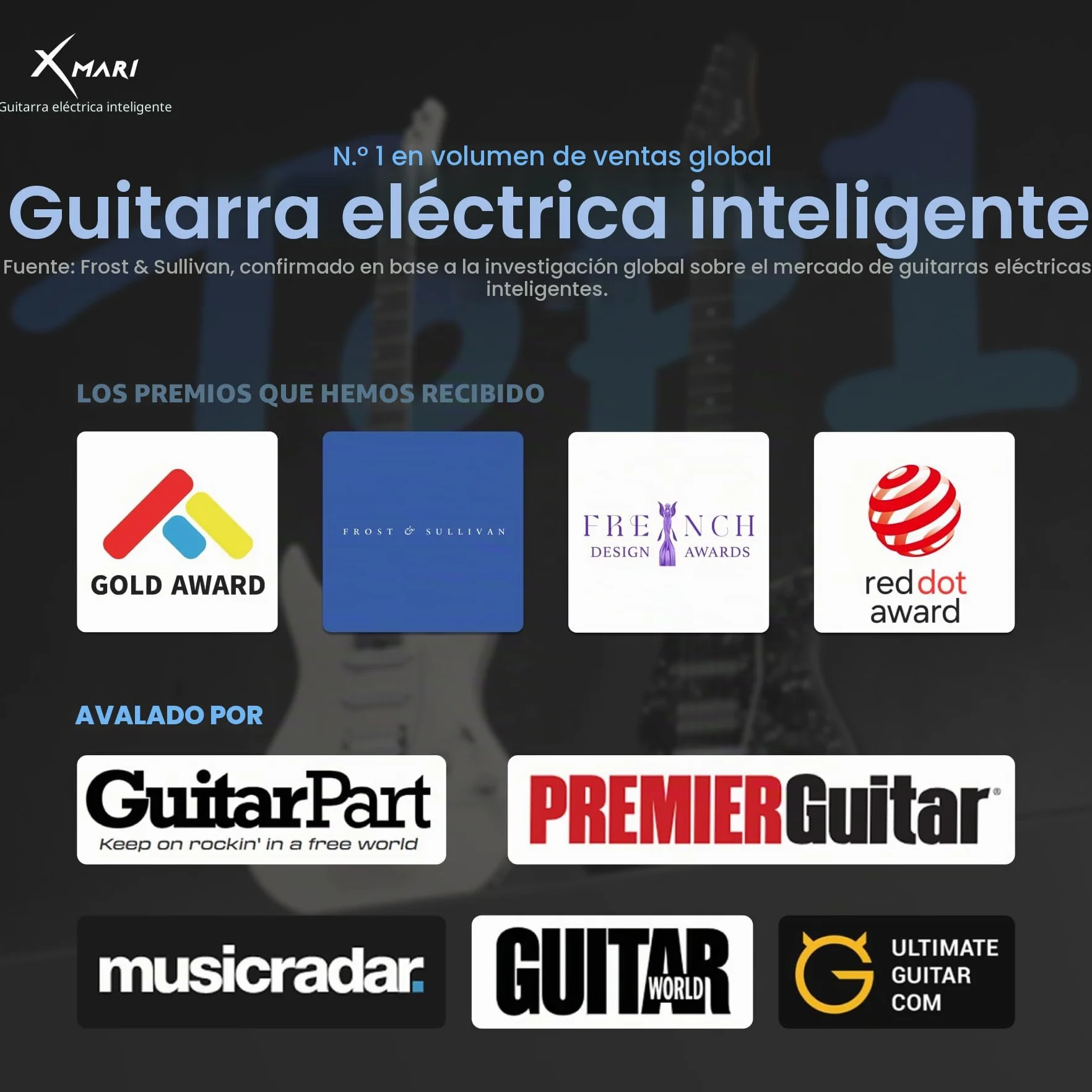 Enya XMARI - Guitarra eléctrica inteligente con efectos DSP integrados, 4 preajustes, grabación USB-C OTG, salida de auriculares, pastillas de cerámica personalizadas, cuerpo de fibra de carbono, con