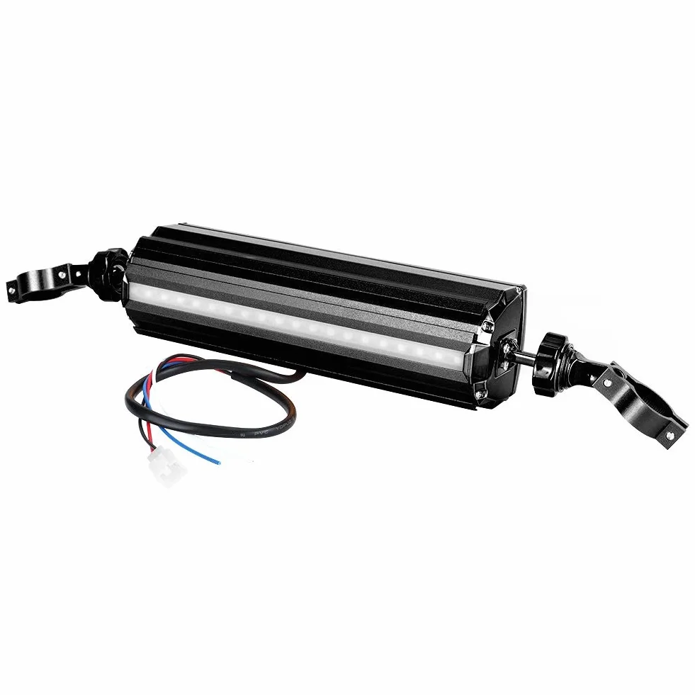 Qiilu Sistema de o de la Barra de la manija de modificación de la Motocicleta, reproducción de USB Sistema de Sonido Antideslizante a Prueba de Agua Altavoz estéreo de Moto(Negro)