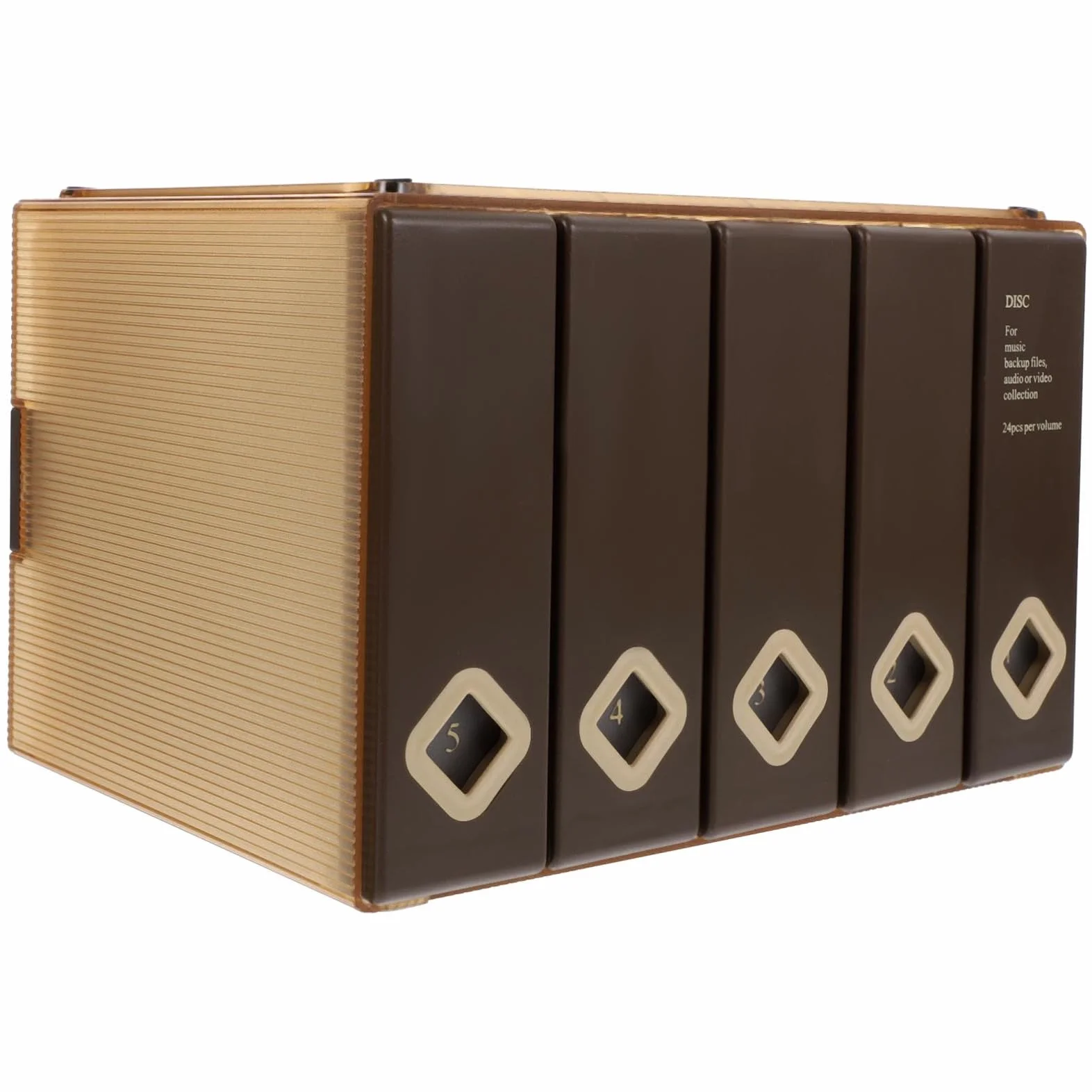 Luxshiny Estuche Adecuado para Almacenamiento en Casa para Guardar CD Capacidad Grande para 120 Discos, Protege Discos y Ahorra Espacio, Material Plástico y Tela No Tejida