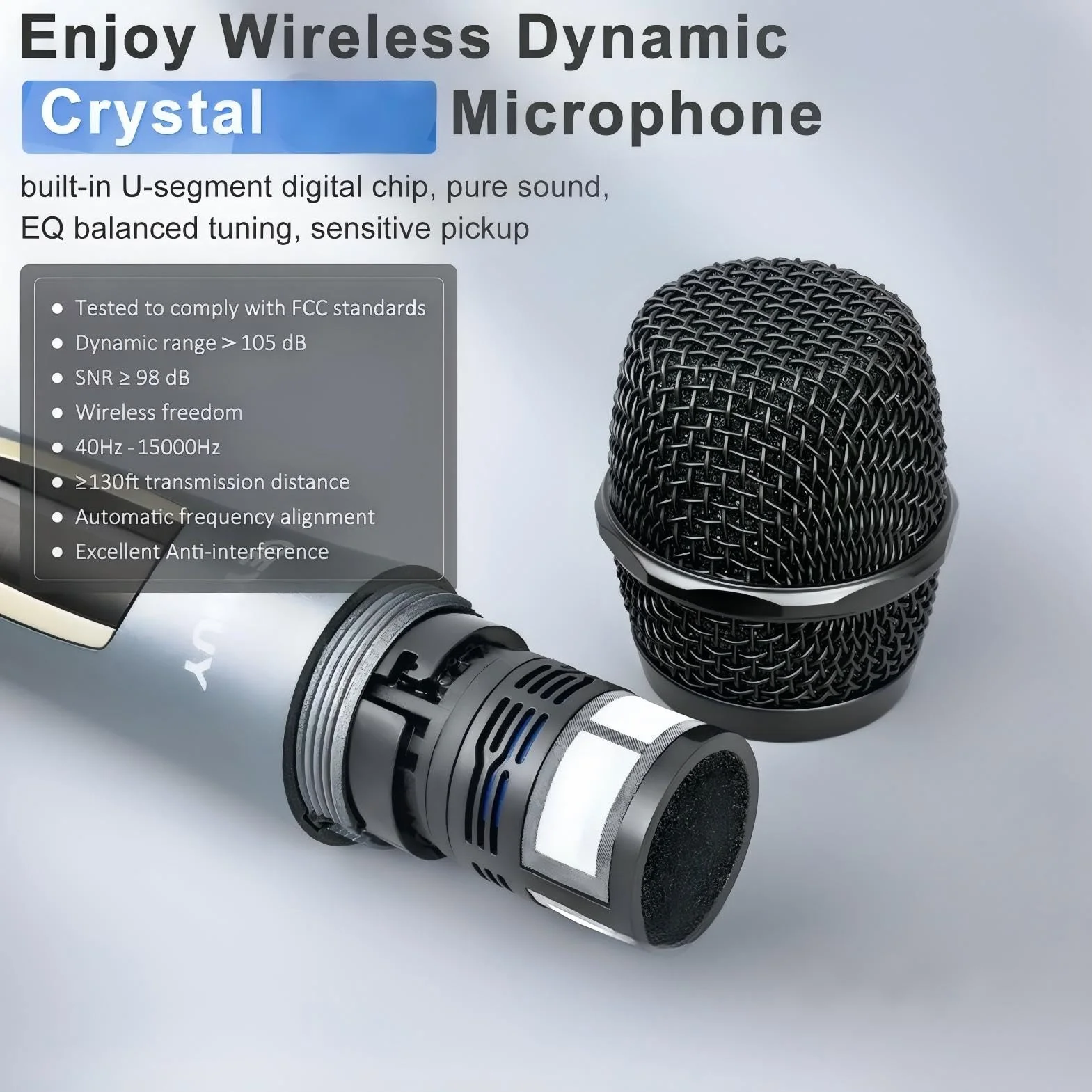 Máquina de Karaoke Adulto, Altavoz Bluetooth Portátil c/ 2 Micrófonos inalámbricos, Sistema PA c/TWS para Fiestas Grandes, Exterior, Sonido estéreo para Eventos masivos, soporta USB/TF/Rec/AUX/FM