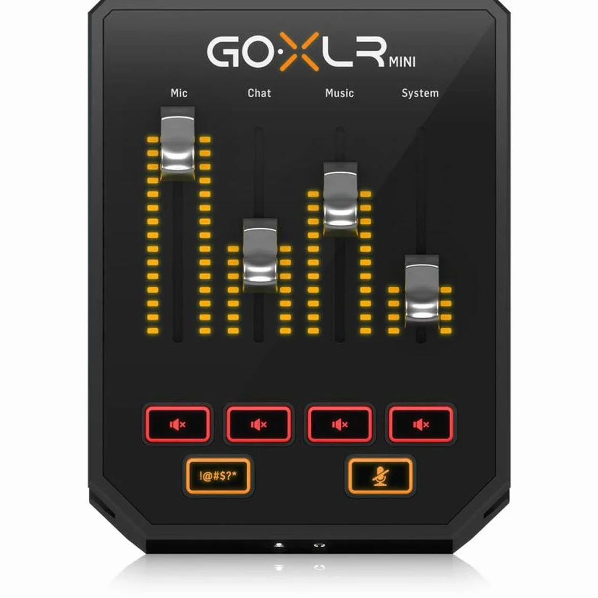 TC Helicon Mezclador de transmisión en línea GoXLR MINI con interfaz USB/audio y preamplificador Midas, solo compatible con PC