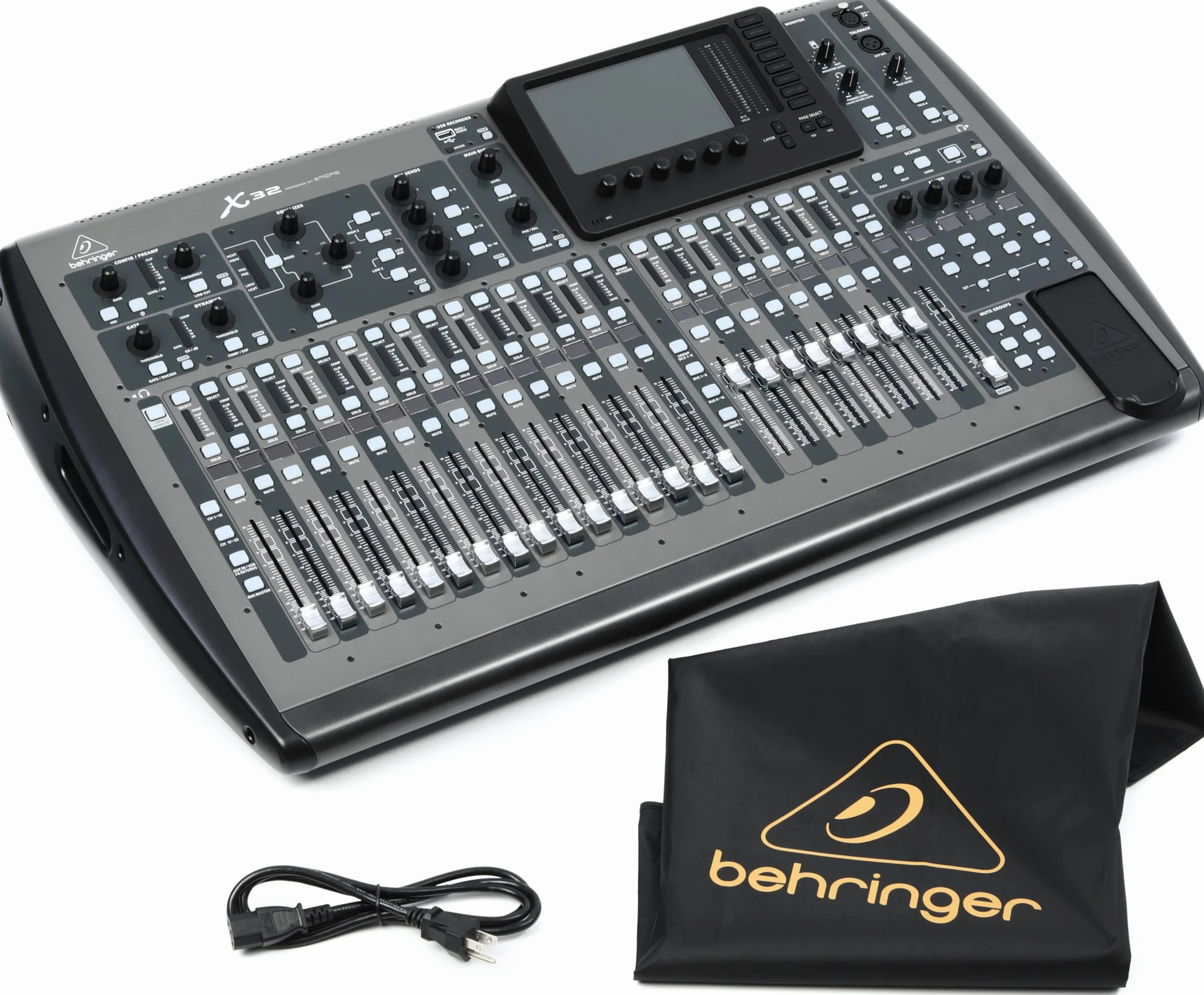 Behringer X32 mezclador DJ - Mezclador para DJ (24 Bit, 10-22000 Hz, 0,006%, 6,3 mm, 90 cm, 52,8 cm) Negro