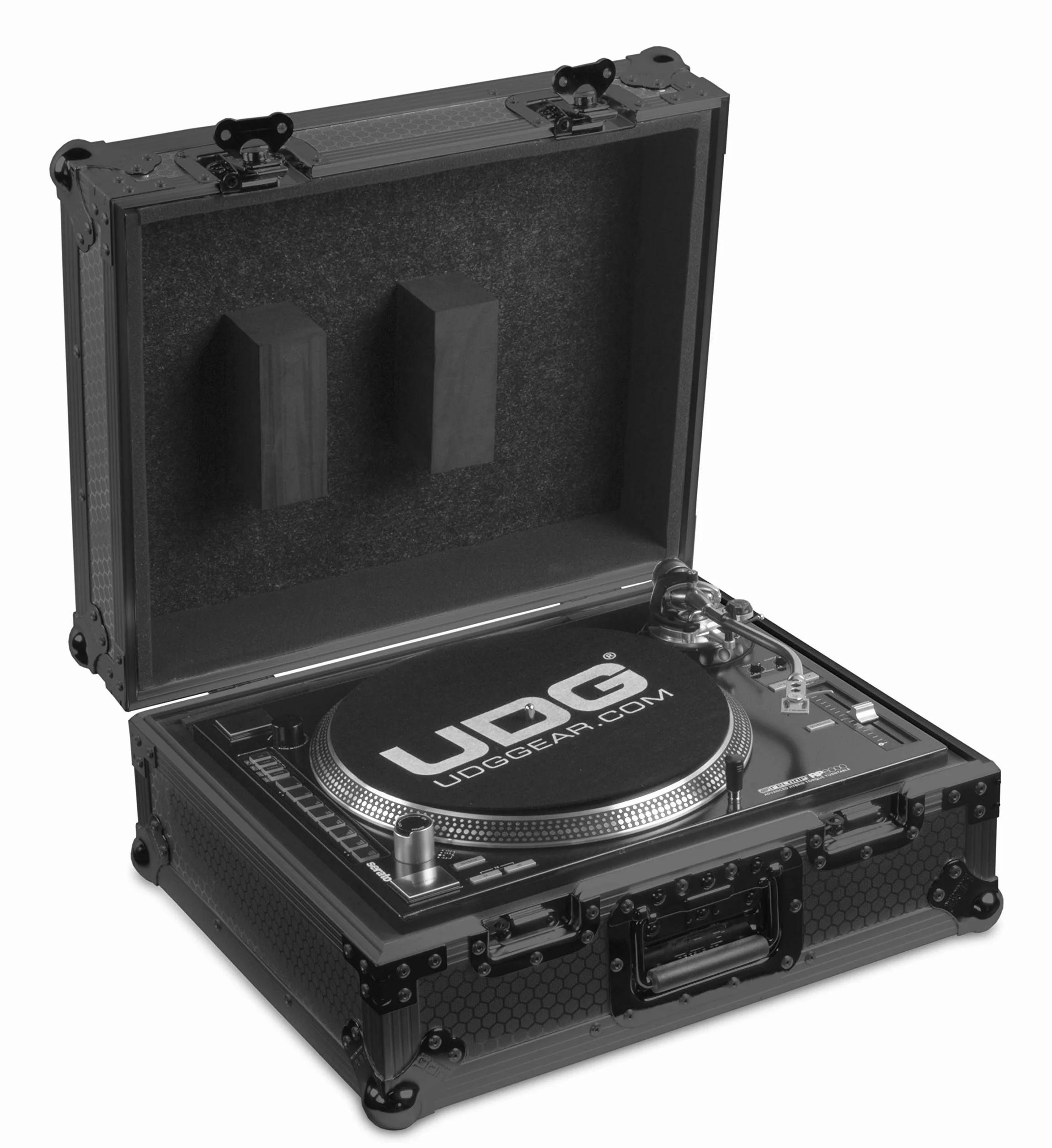 UDG FlightCase - Tocadiscos multiformato, color negro