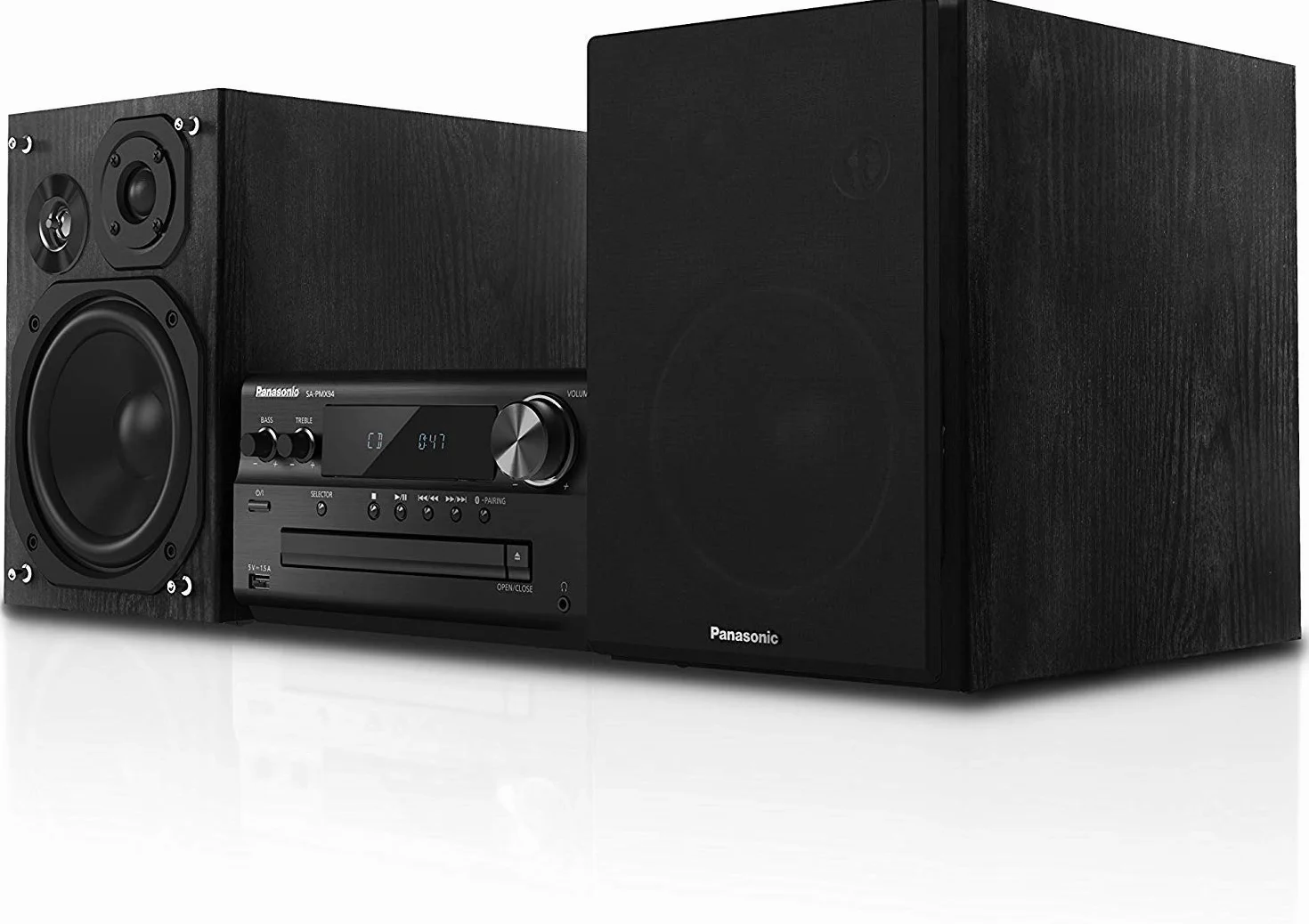 Panasonic SC-PMX94 Minicadena de música Bluetooth Negro 120 W 3 vías