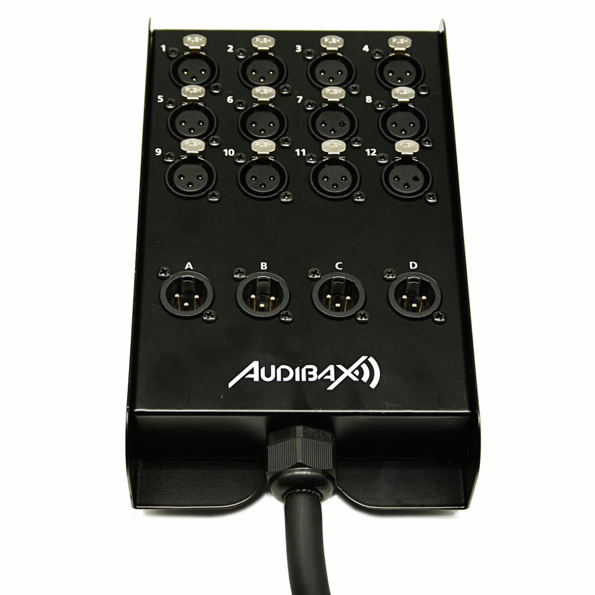 Audibax Cajetin Escenario 12 Entradas 4 Salidas 15 Metros