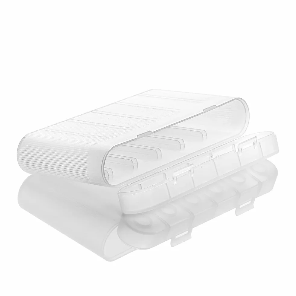 Caja de Almacenamiento Impermeable para Pilas AA y AAA 18650, Estuche Protector Portátil, Organizador para 6 Pilas 18650