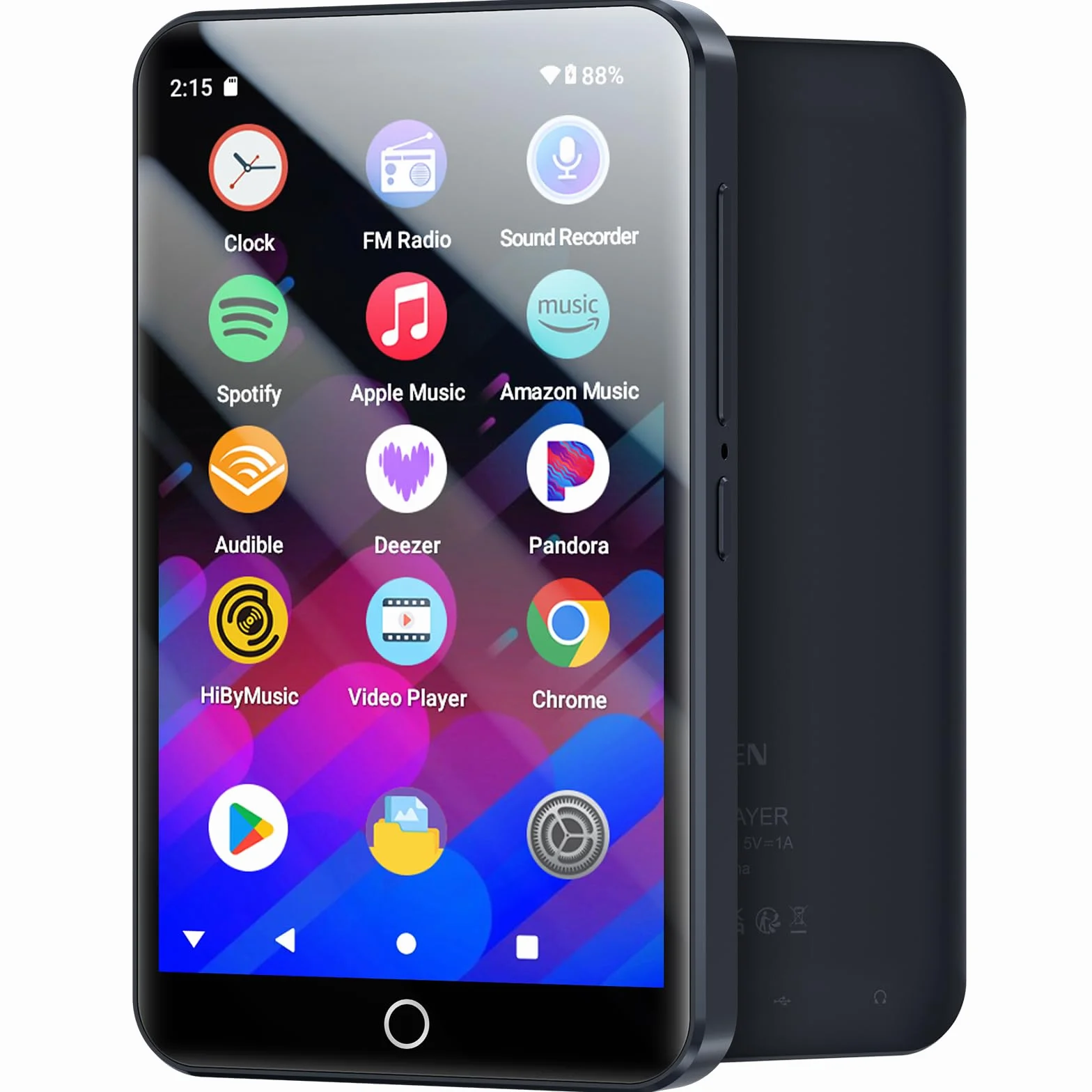MECHEN H10 Lite Reproductor MP3 Android 13 Bluetooth WiFi 4" Pantalla Táctil 3GB RAM 32GB ROM Radio FM
