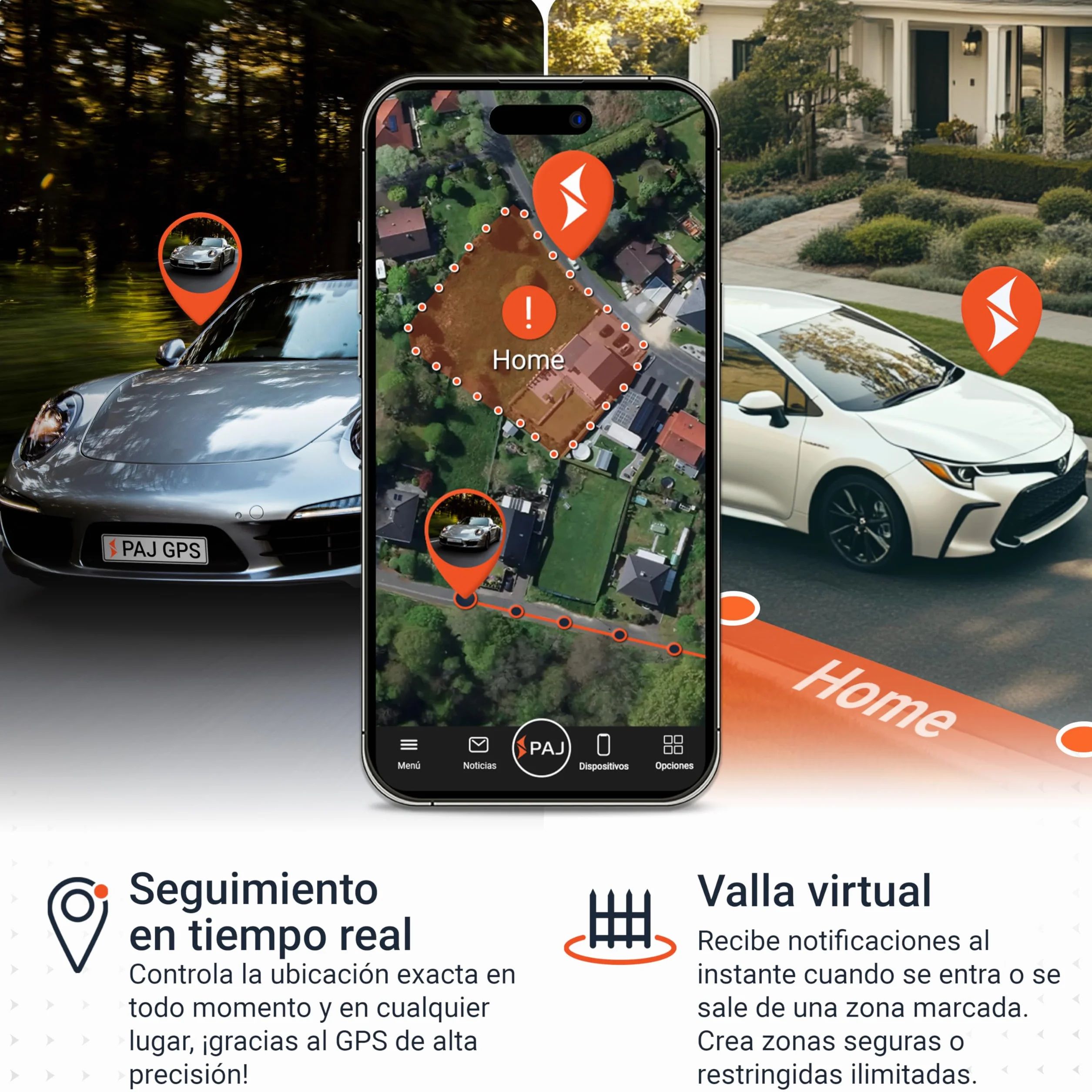 PAJ Compact Finder 4G Localizador GPS para Coches y Motos Rastreador GPS Batería 40 días Antirrobo